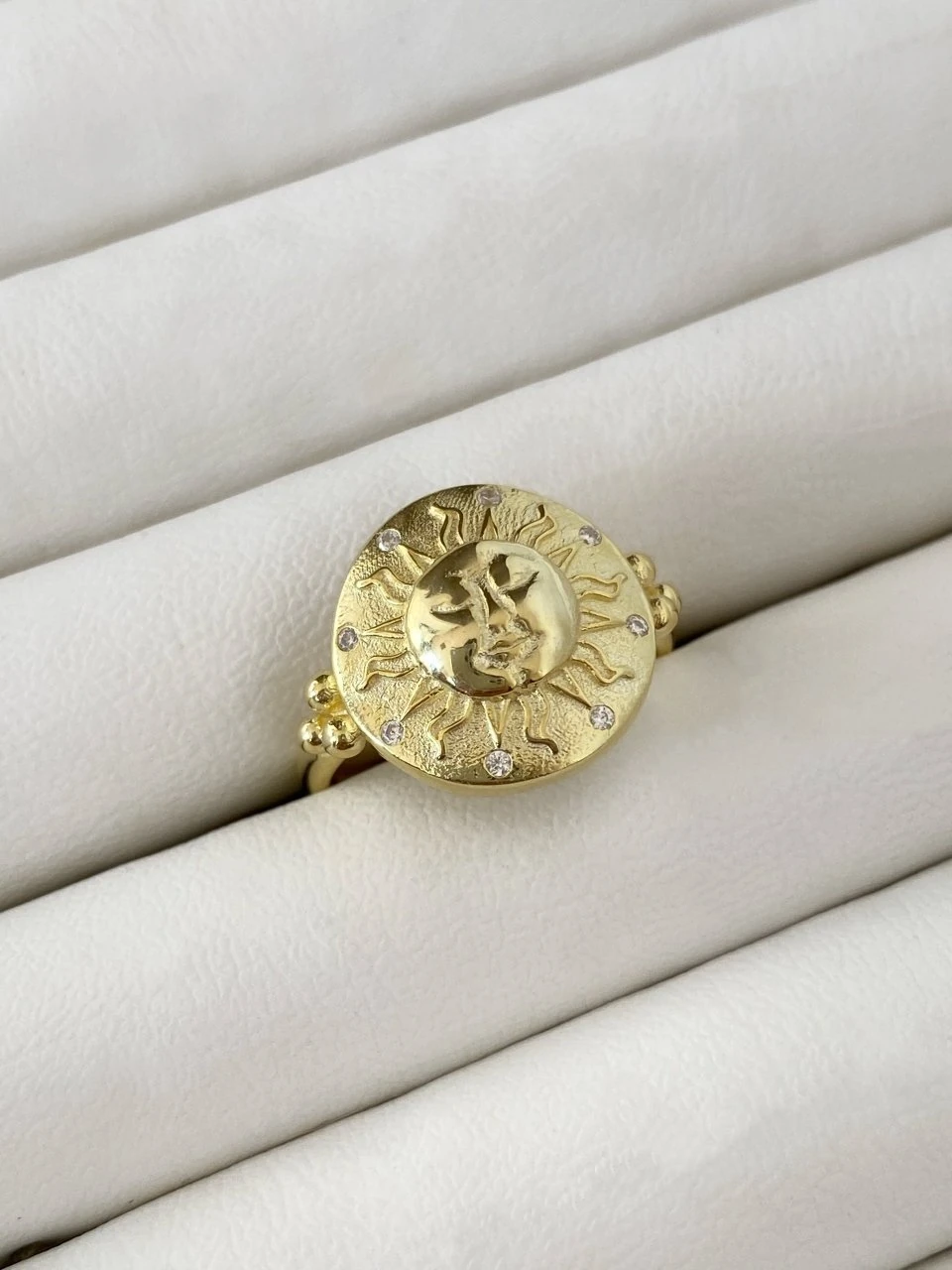 925 Gümüş | ''The Sun'' Madalyon YÜzük