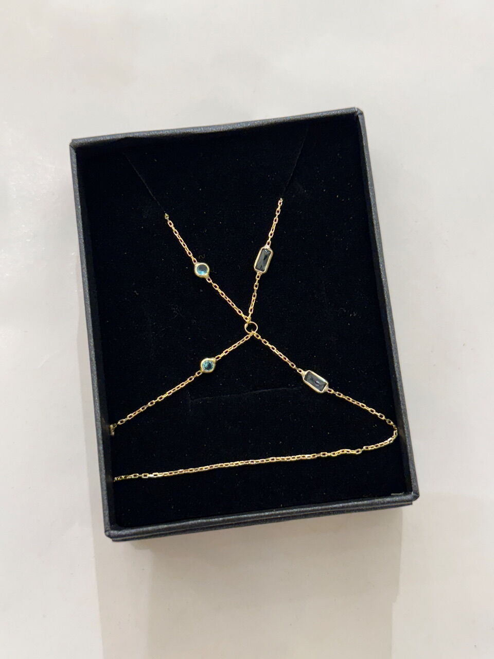 925 Gümüş | Blue Topaz Taşlı Şahmeran