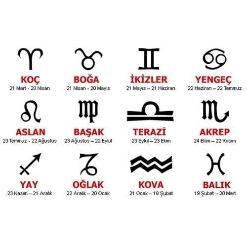 925 Gümüş | Burç Sembolleri (Zodiac Sign) Kolye