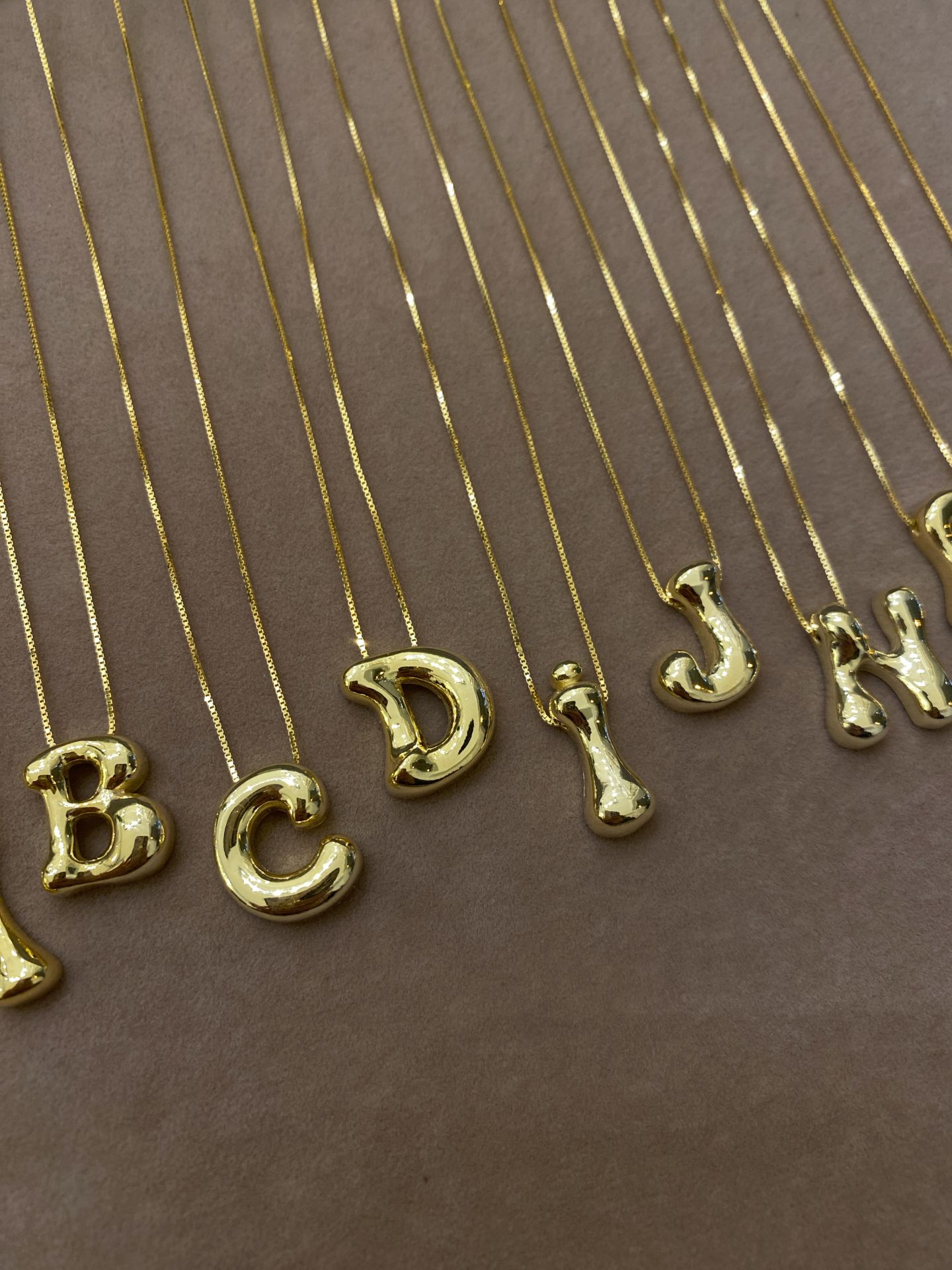 925 Gümüş | Asimetrik Harf Kolye