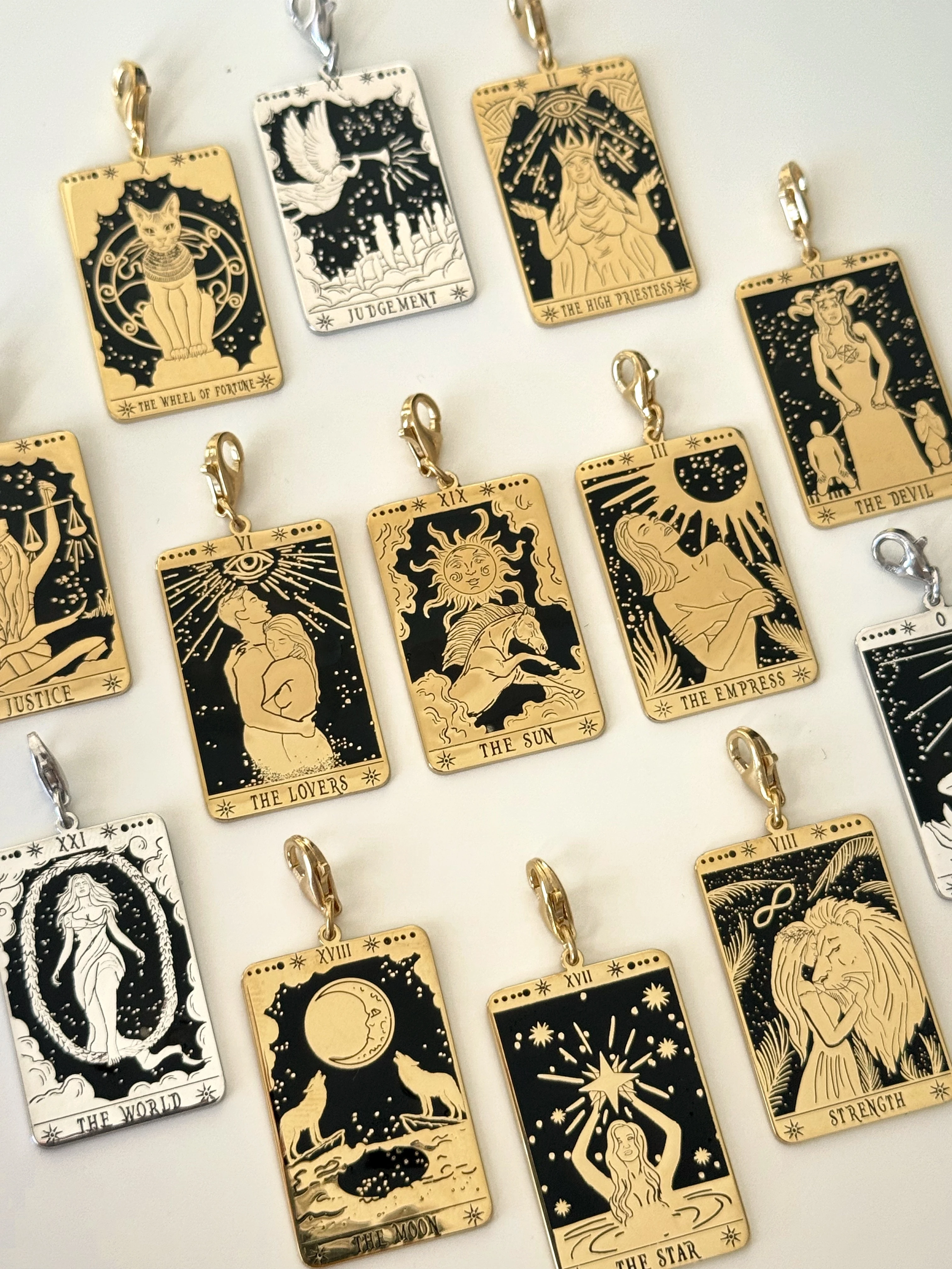 925 Gümüş | PHEAR® Özel Tasarım Tarot Kolyeler™ (13 Kart Seçeneği ile)
