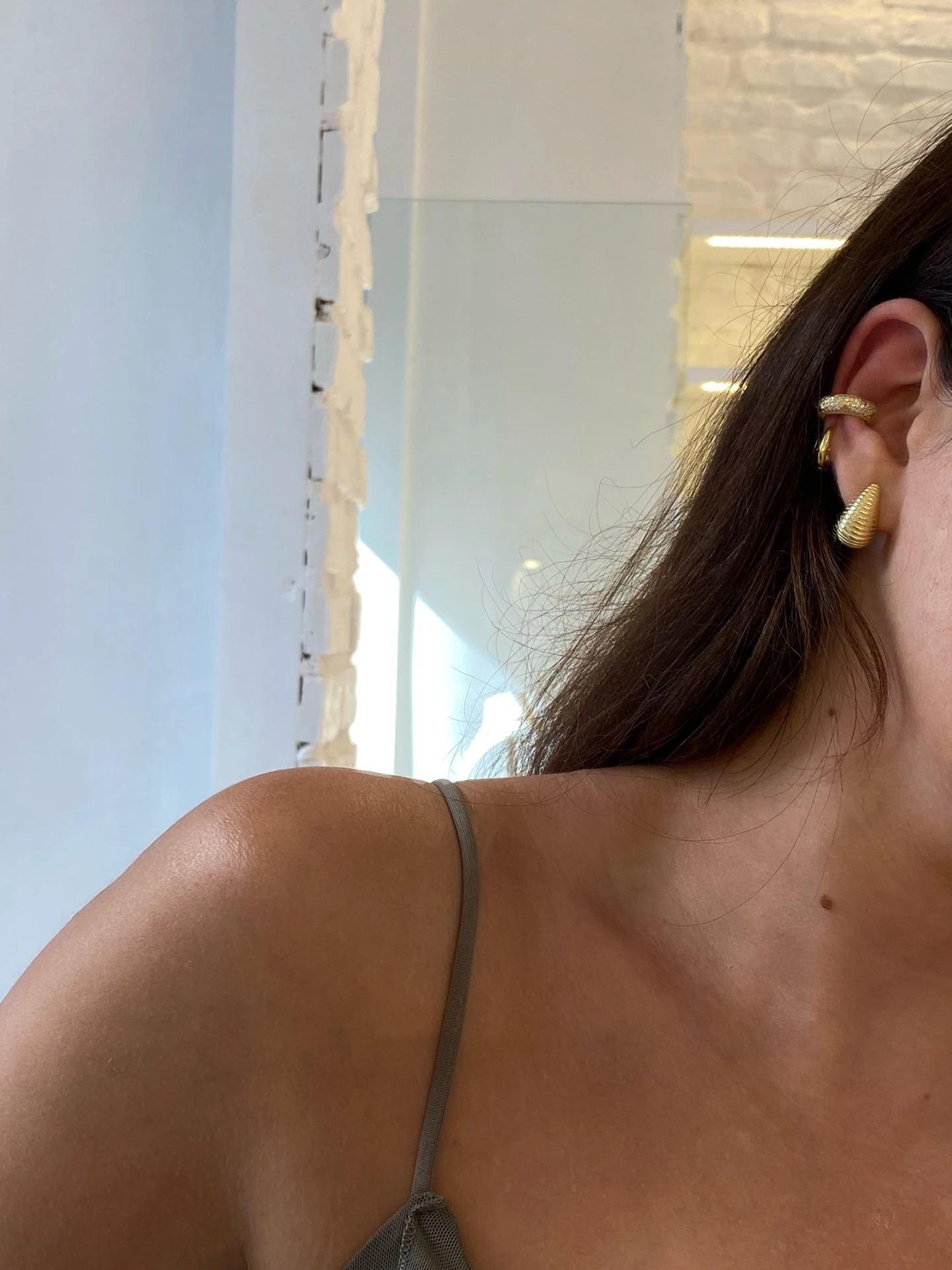 925 Gümüş | Full Taşlı Yıldızlı Halka Ear Cuff