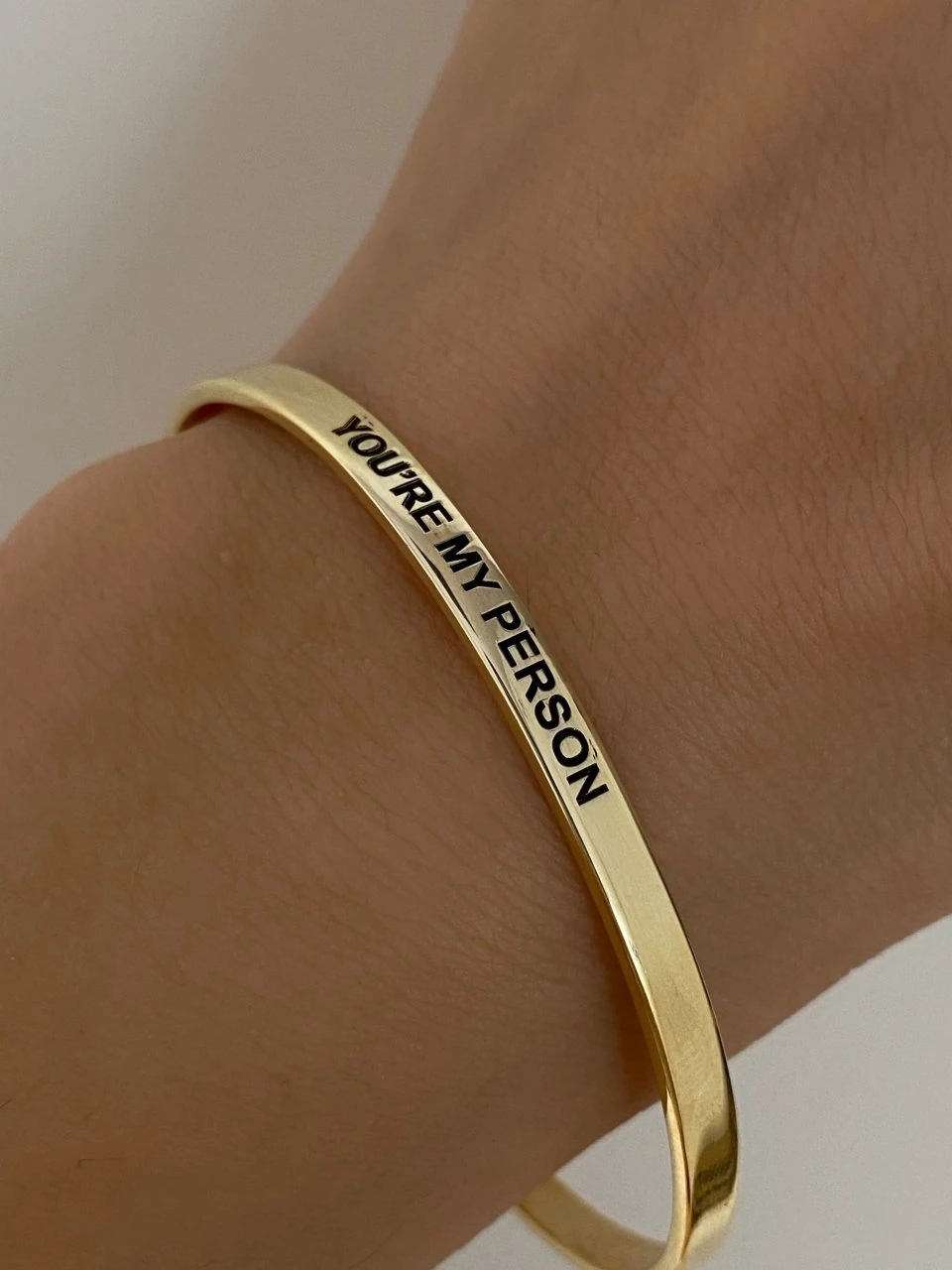 925 Gümüş | İstediğini Yazdır İnce Bilezik