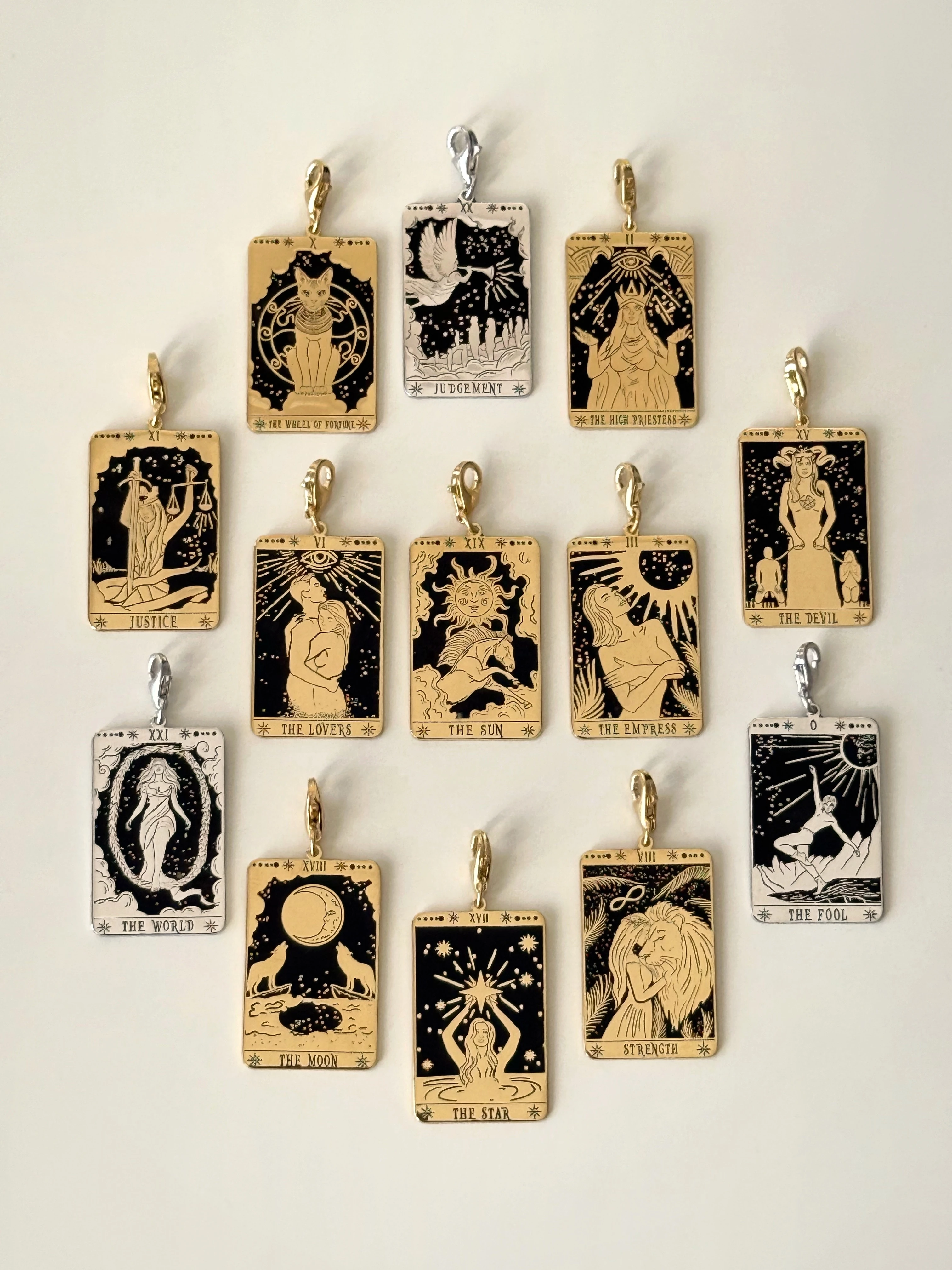 925 Gümüş | PHEAR® Özel Tasarım Tarot Kolyeler™ (13 Kart Seçeneği ile)