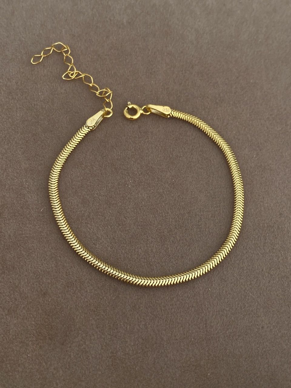 925 Gümüş | Unisex Balık Sırtı Zincir Bileklik