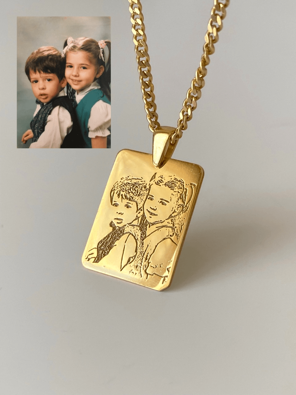 14K ALTIN | Unisex İstediğini Çizdir Kolye