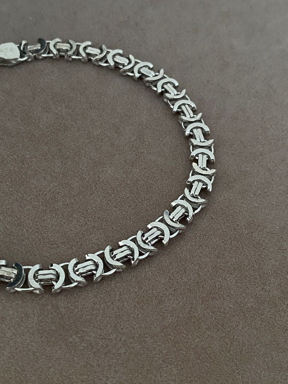 925 Gümüş | Euro Kral Zincir Bileklik