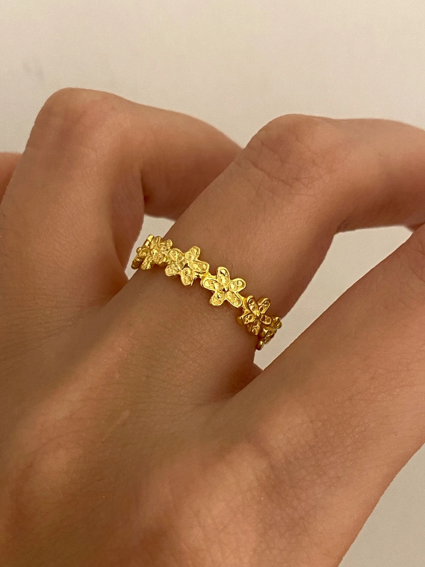 925 Gümüş | Minimal Çoklu Papatya Yüzük