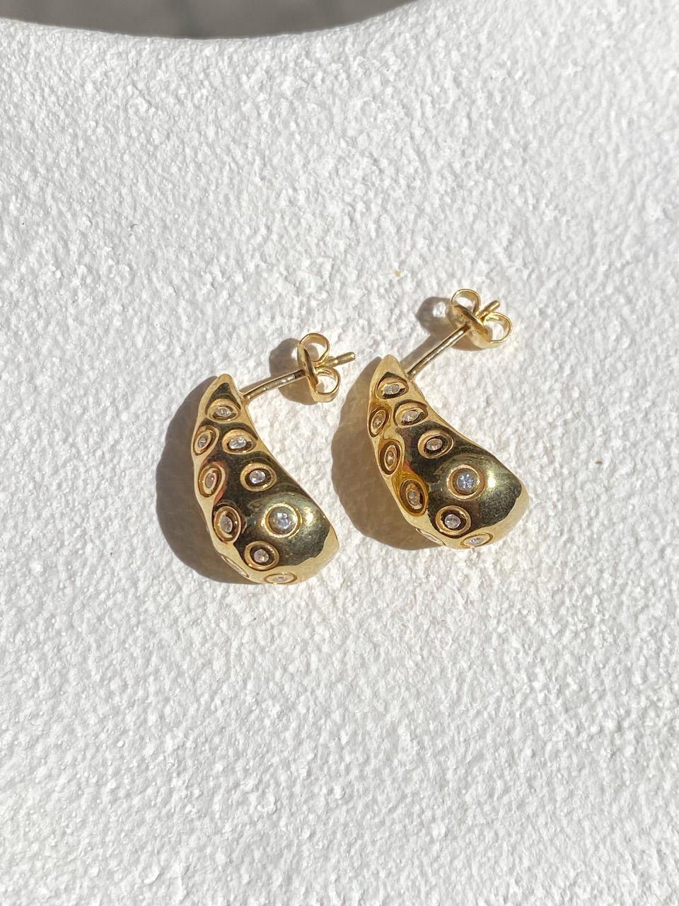 925 Gümüş | Taşlı Damla Küpe