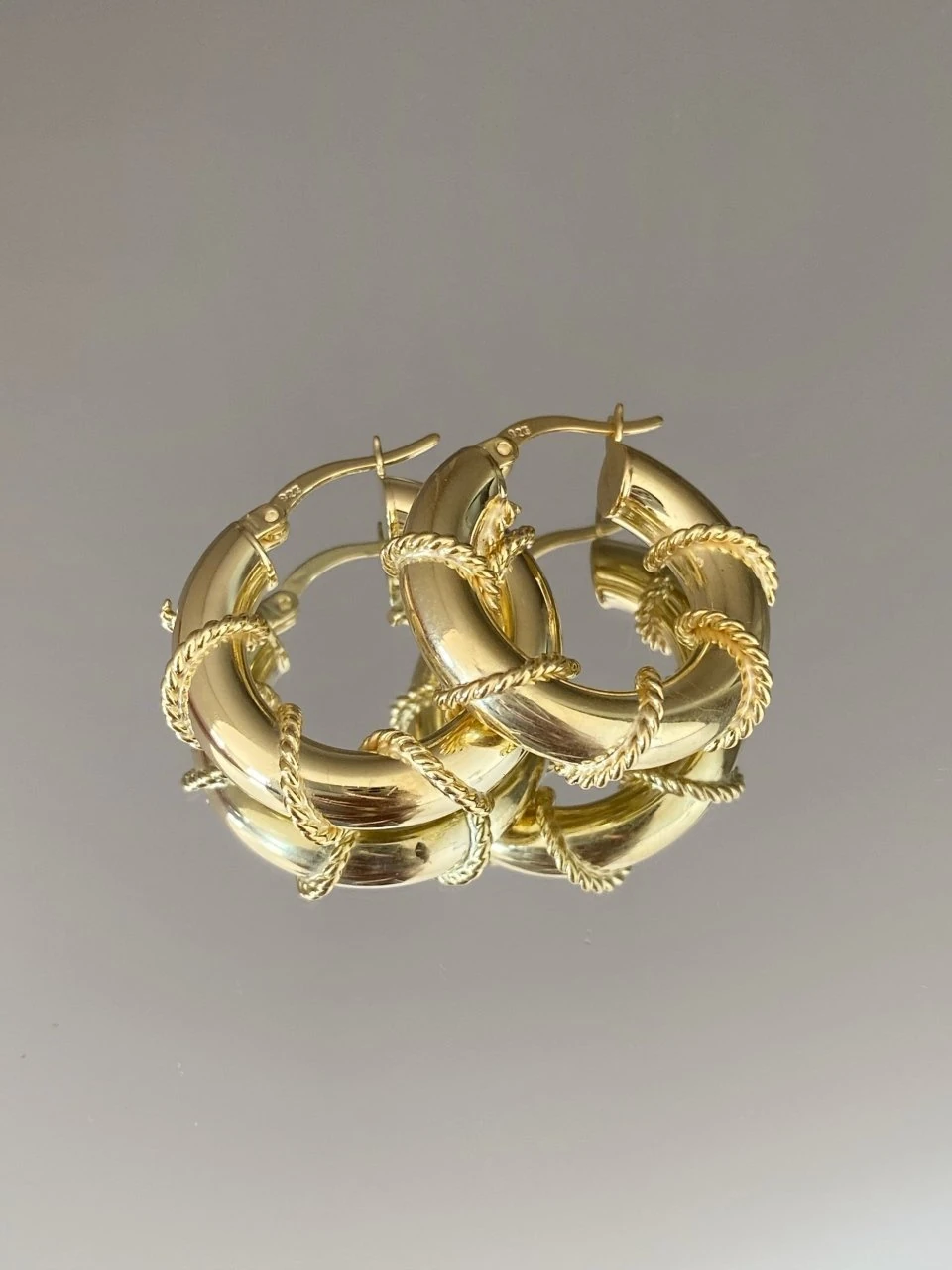 925 Gümüş | 2.0 Zincirli Kalın Halka Küpe