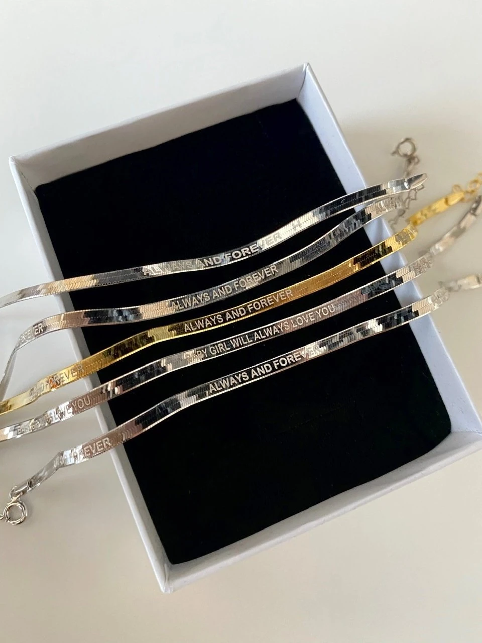 925 Gümüş | Unisex İstediğini Yazdır İtalyan Zincir Bileklik