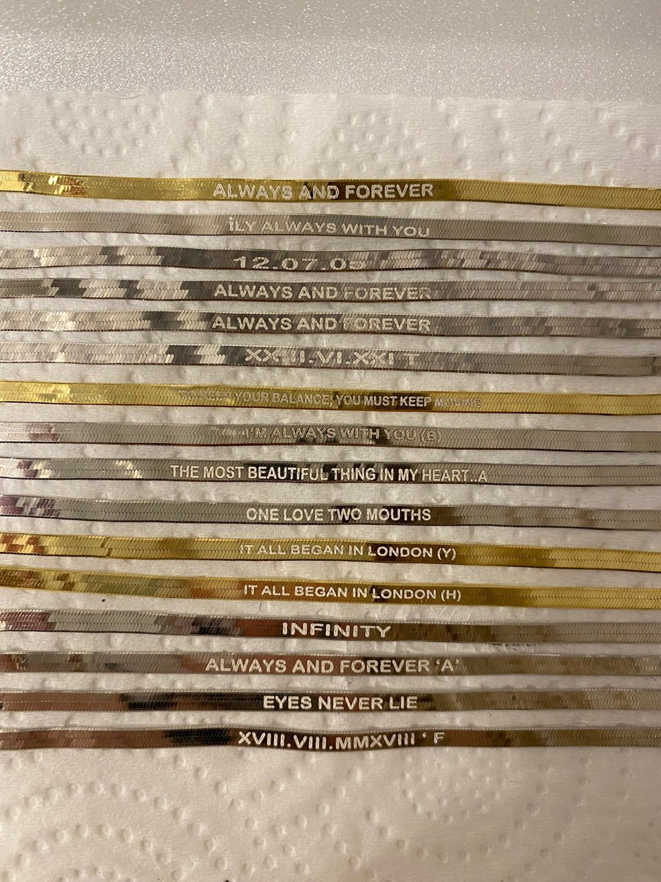 925 Gümüş | Unisex İstediğini Yazdır İtalyan Zincir Bileklik