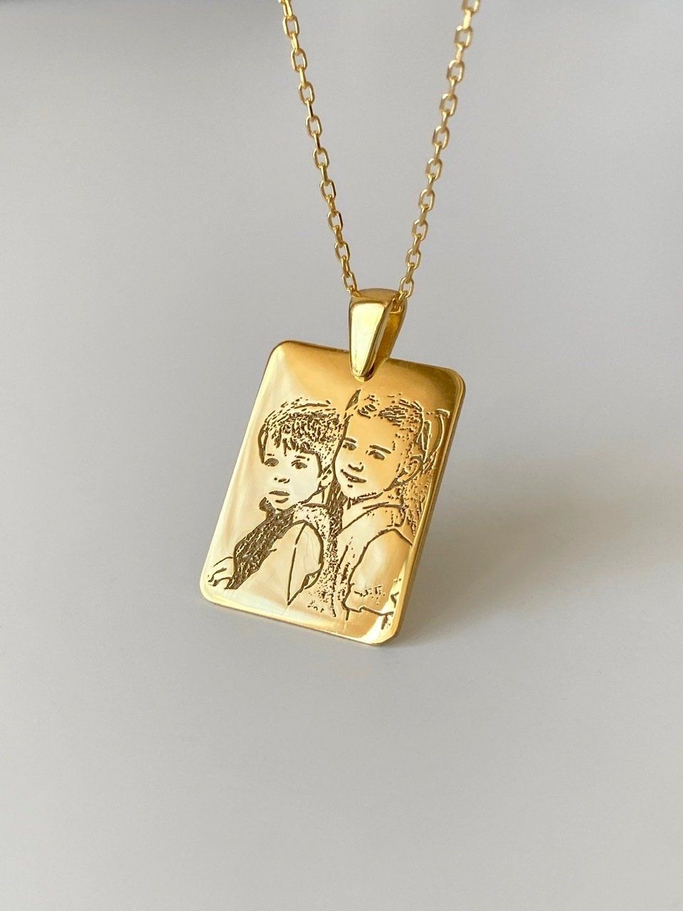 14K ALTIN | Unisex İstediğini Çizdir Kolye