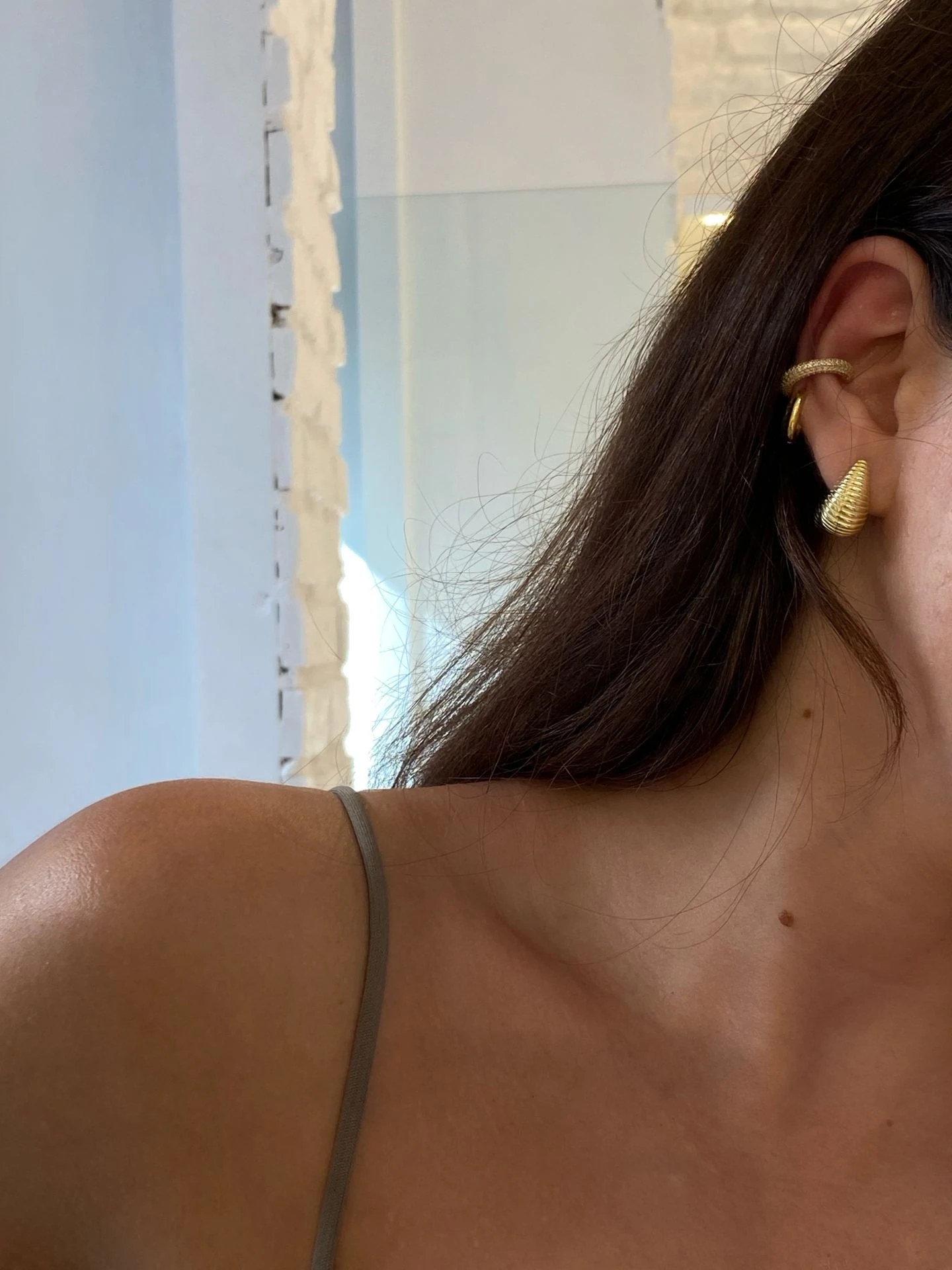 925 Gümüş | Full Taşlı Halka Ear Cuff