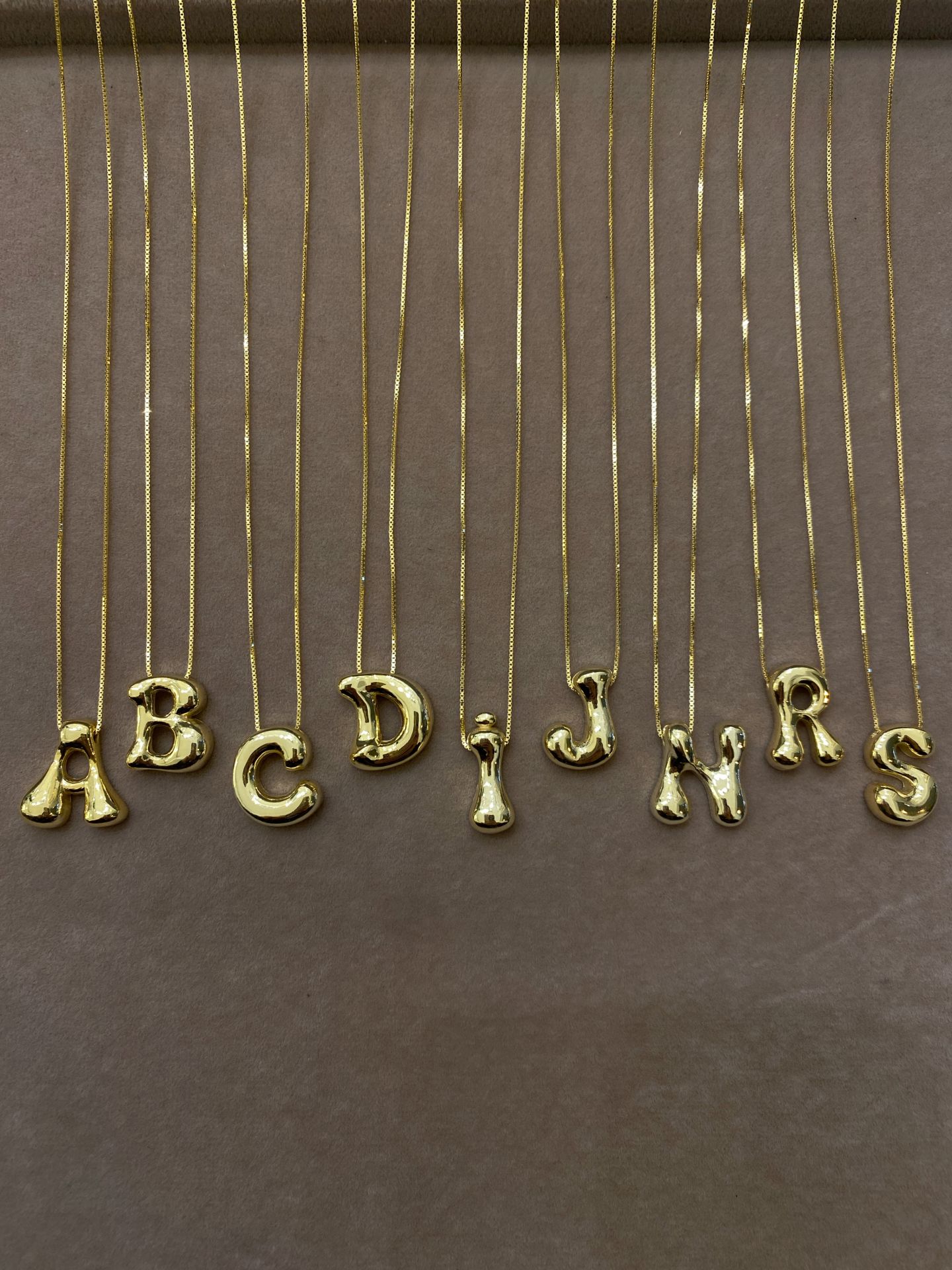 925 Gümüş | Asimetrik Harf Kolye