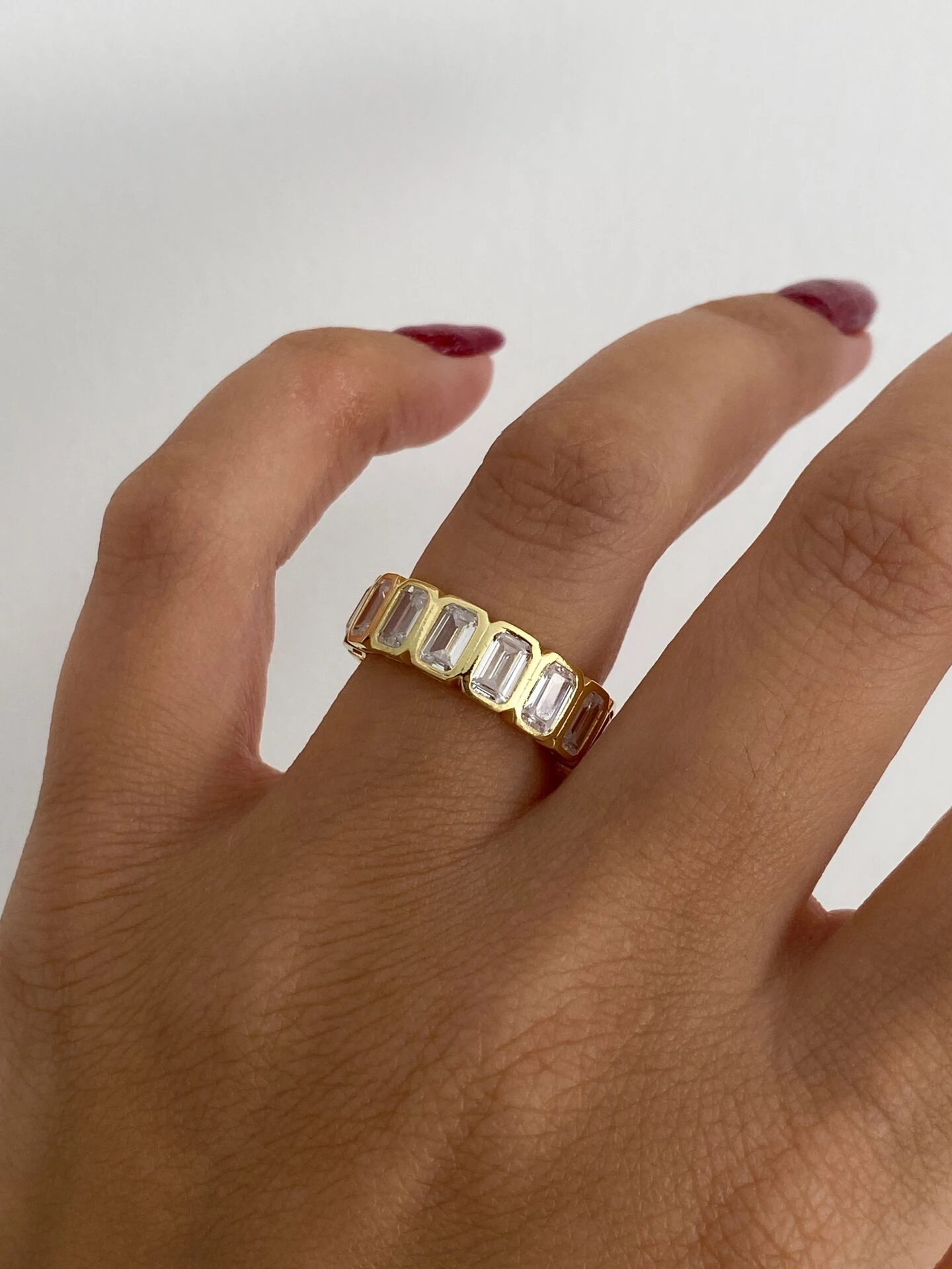 925 Gümüş | Su Yolu Baget Yüzük