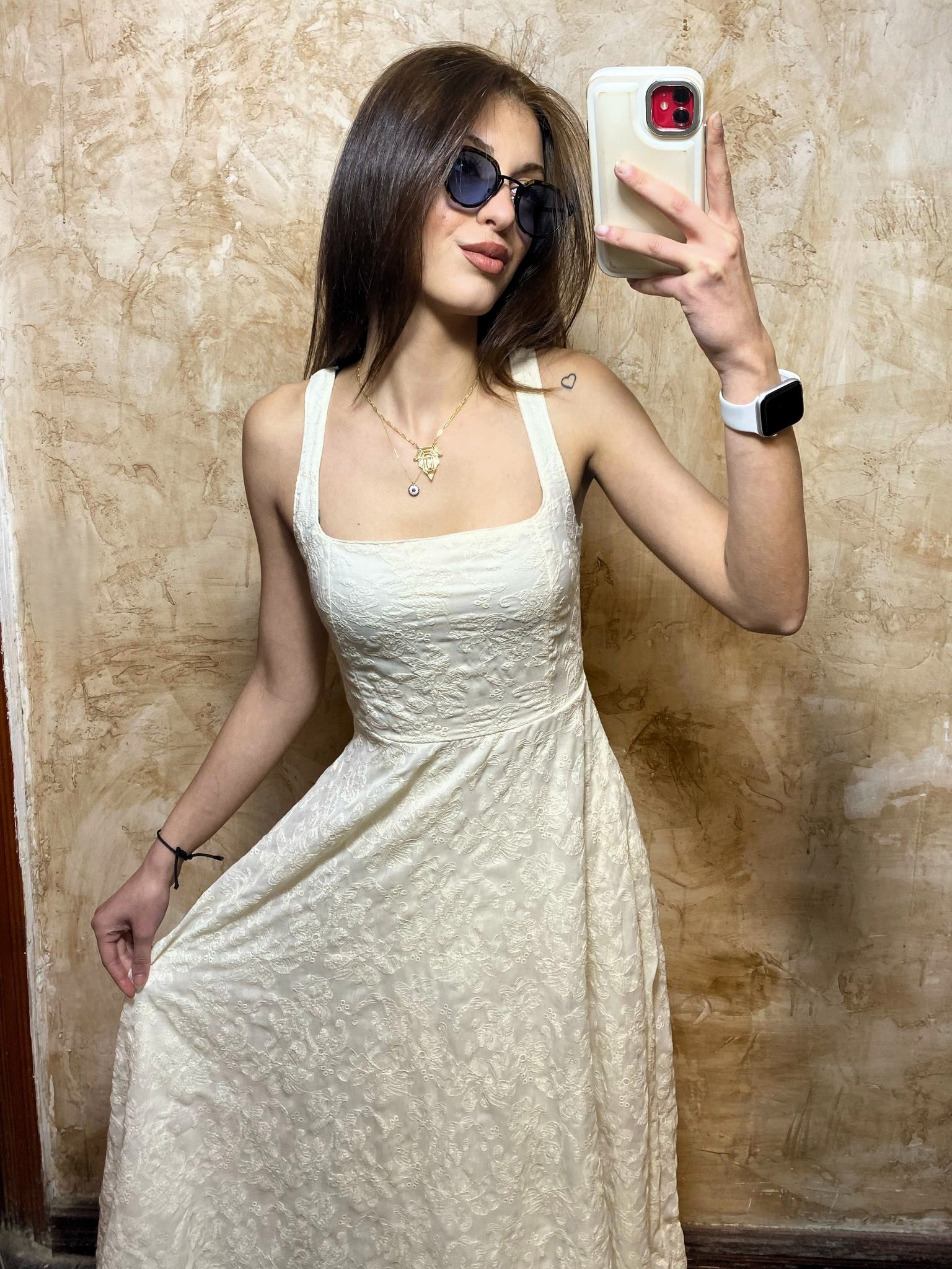 KARE YAKA GÜPÜR ELBİSE