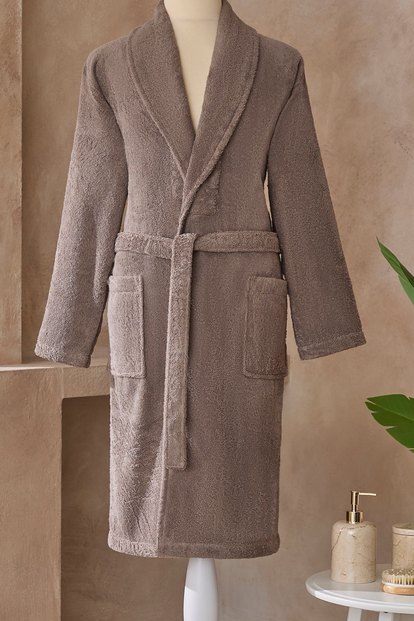 Colourist Unisex Bathrobe - Brown