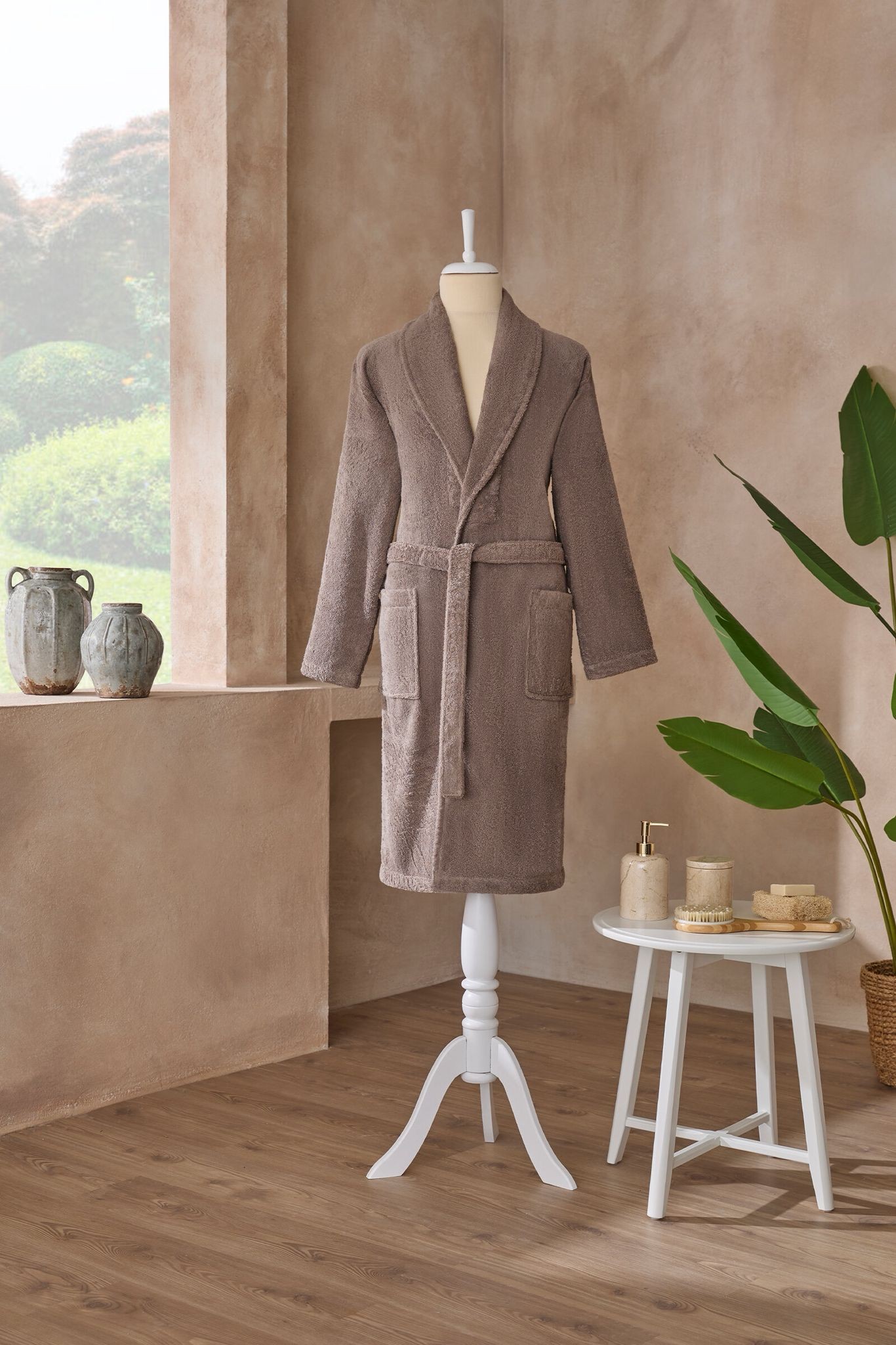 Colourist Unisex Bathrobe - Brown