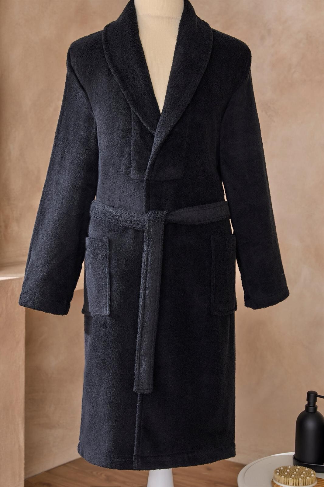 Colourist Unisex Bathrobe - Black