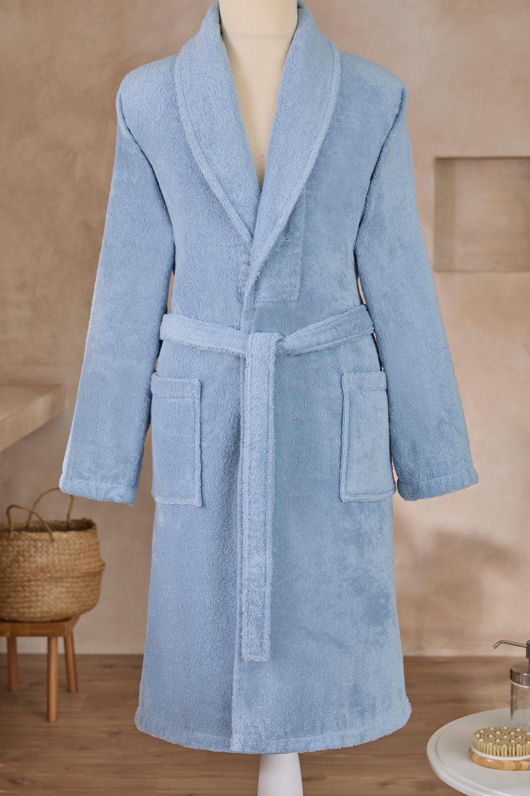 Colourist Unisex Bathrobe - Blue