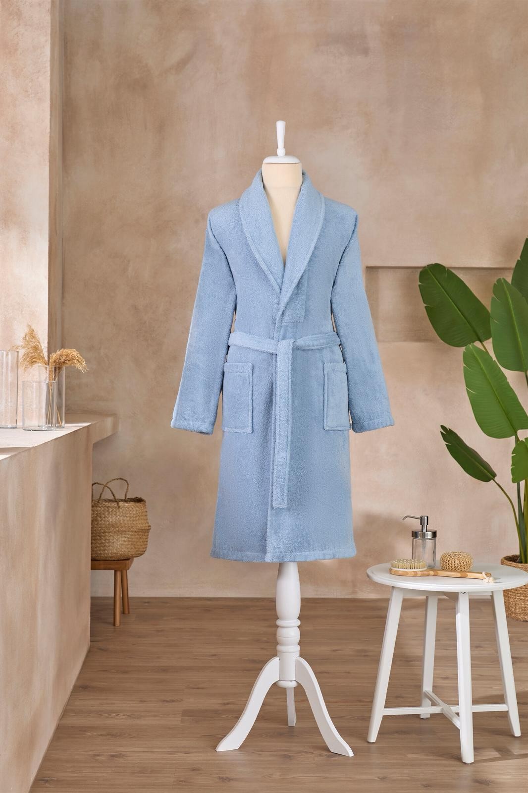 Colourist Unisex Bathrobe - Blue
