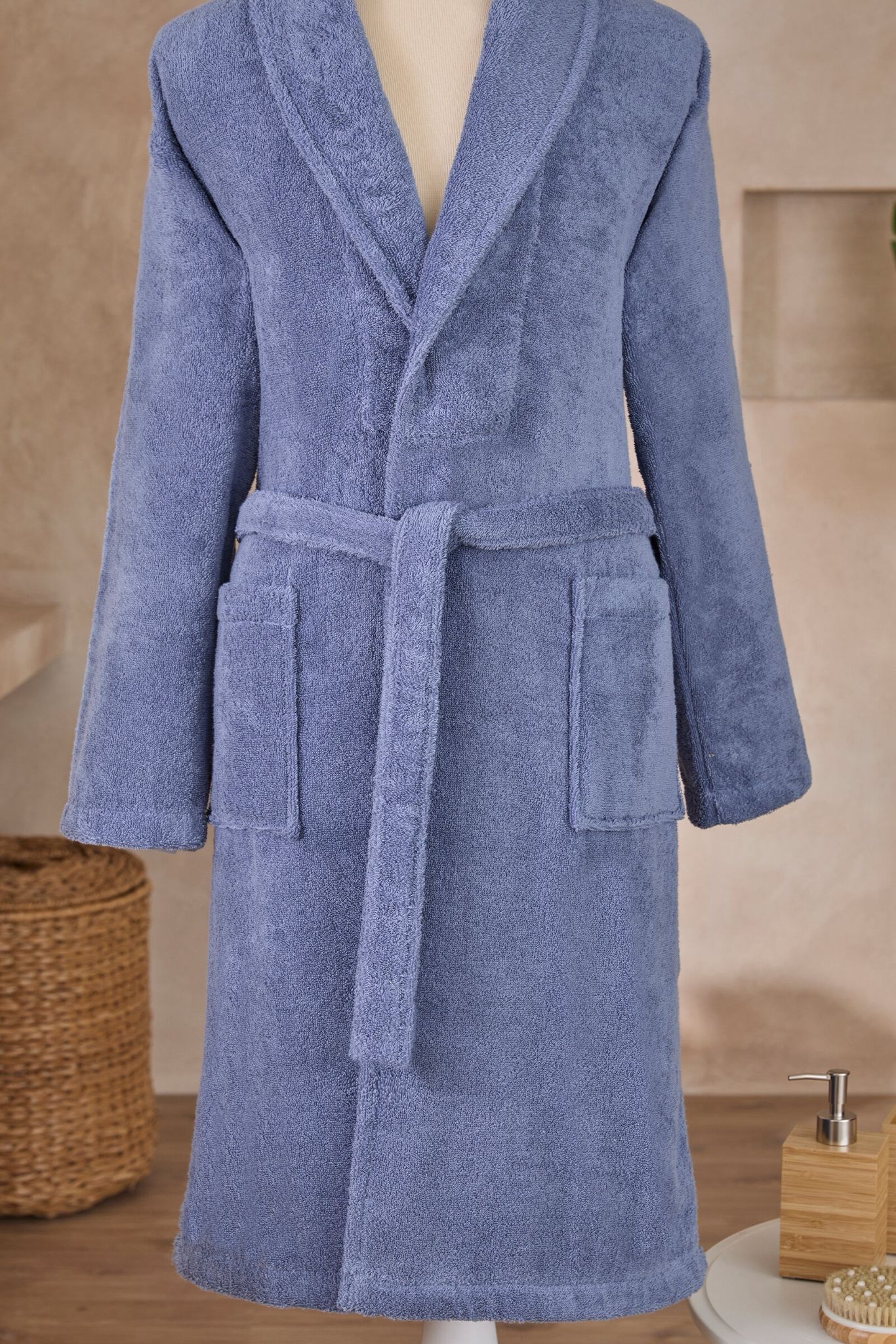 Colourist Unisex Bathrobe - Indigo