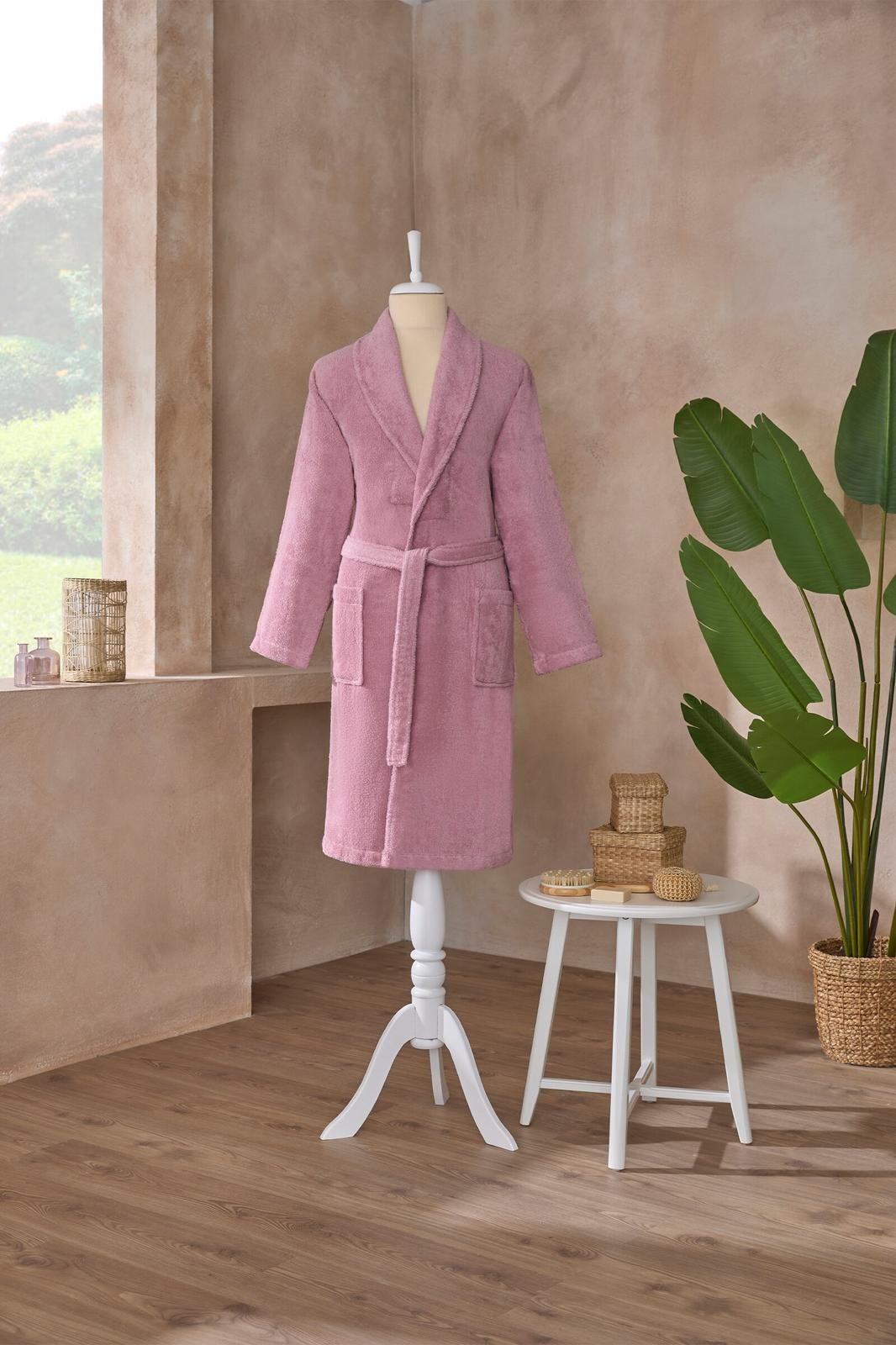 Colourist Unisex Bathrobe - Pink