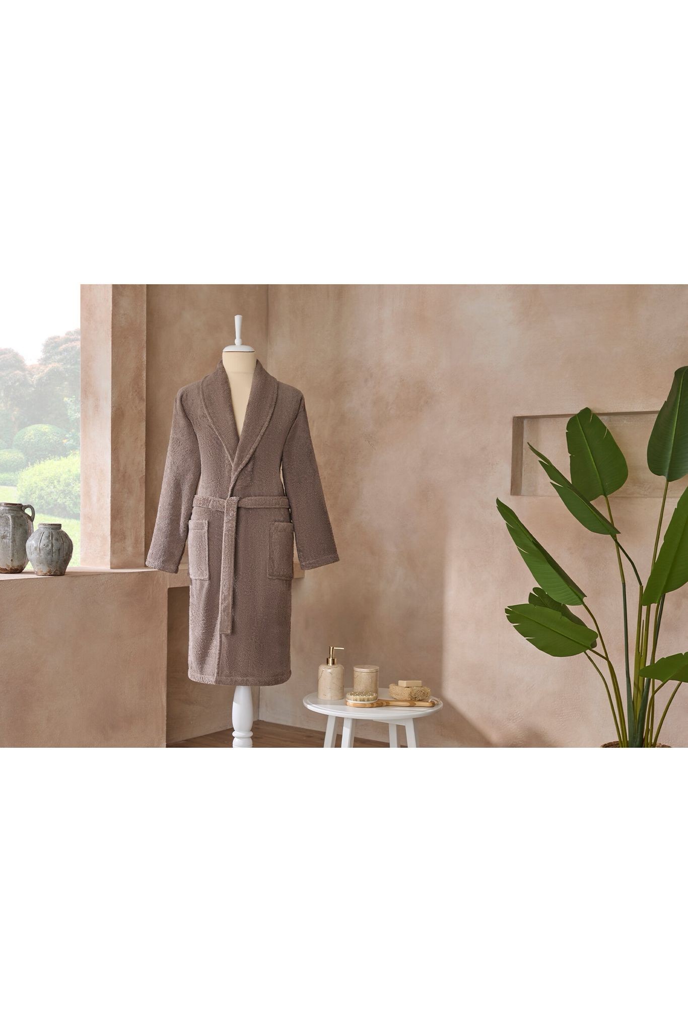 Colourist Unisex Bathrobe - Brown