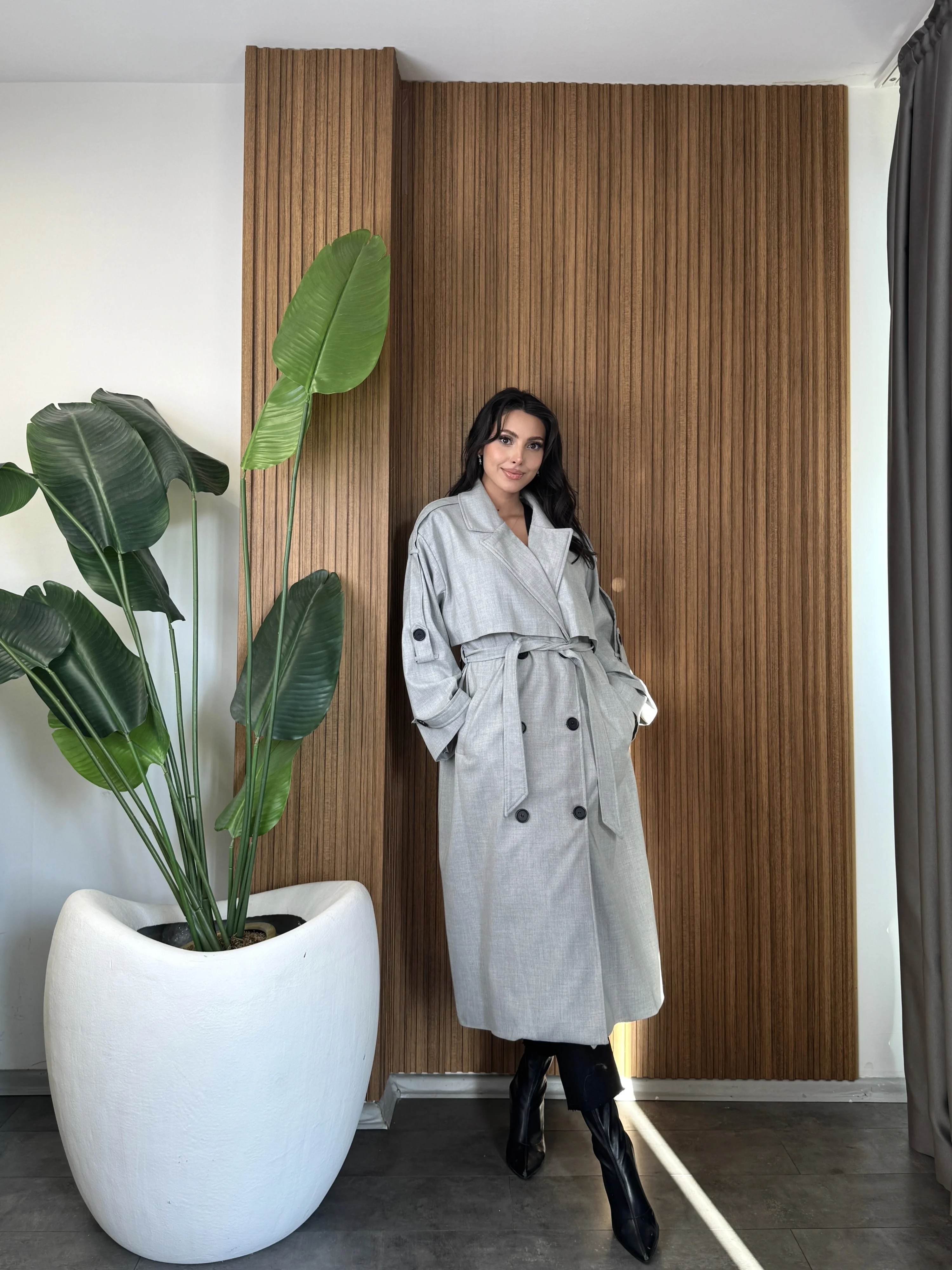 Rüzgarlıklı Uzun Trenç