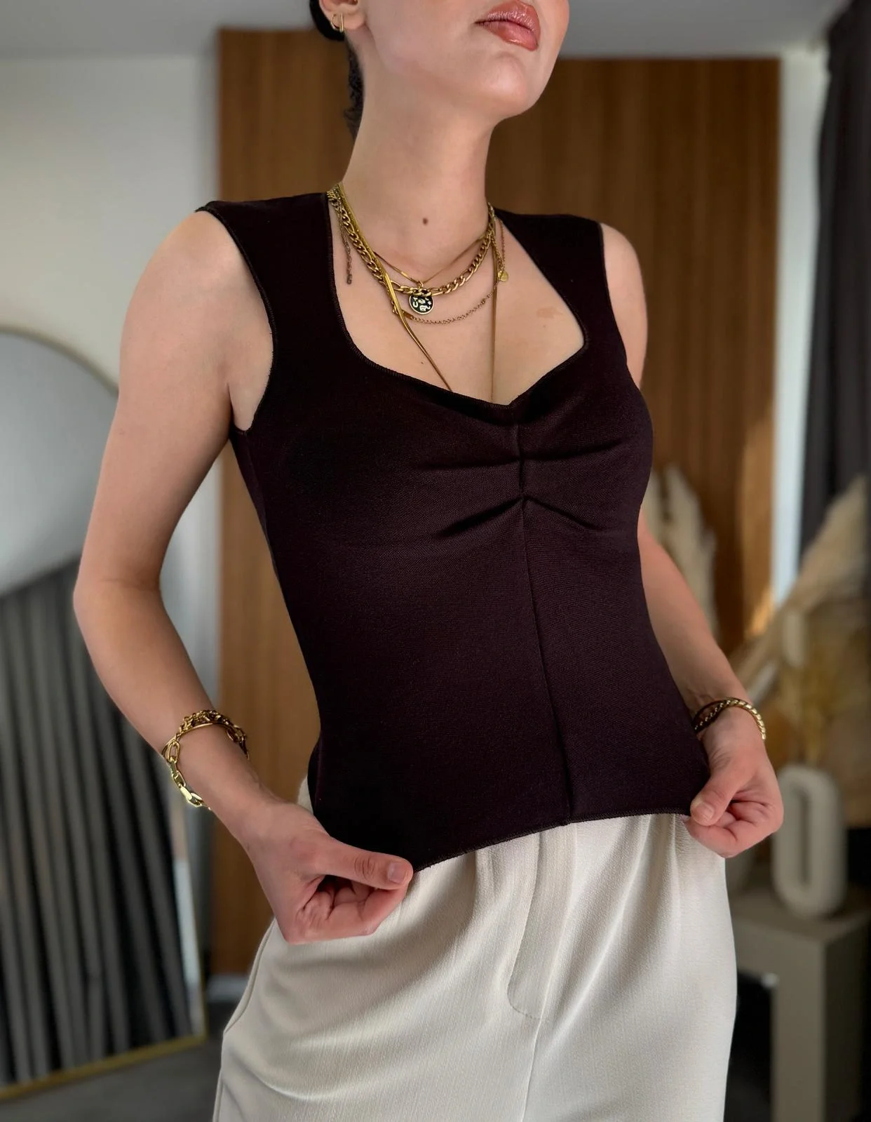 Dilvin Önü Büzgülü Bluz