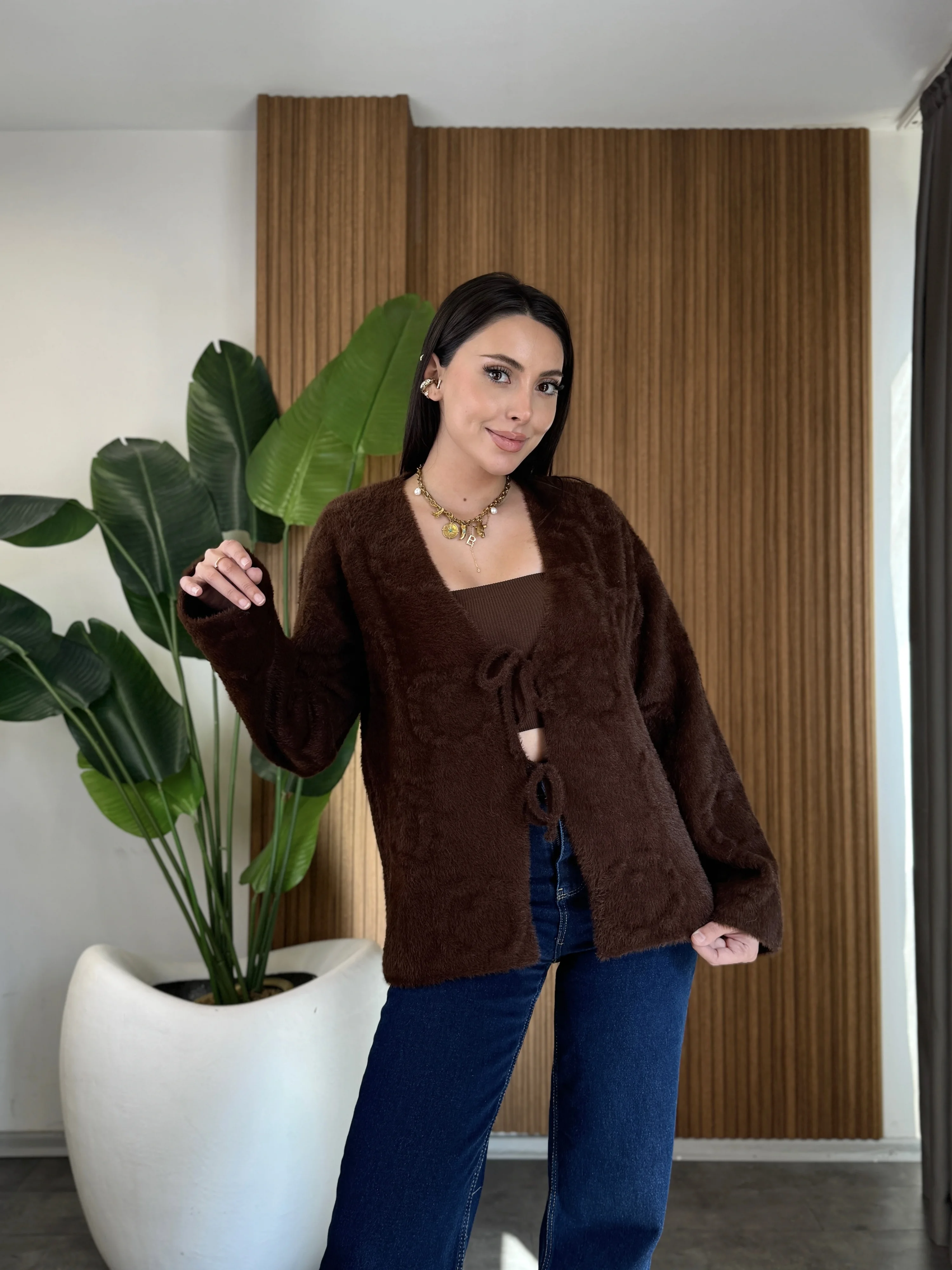 Bağlamalı Yumoş Hırka