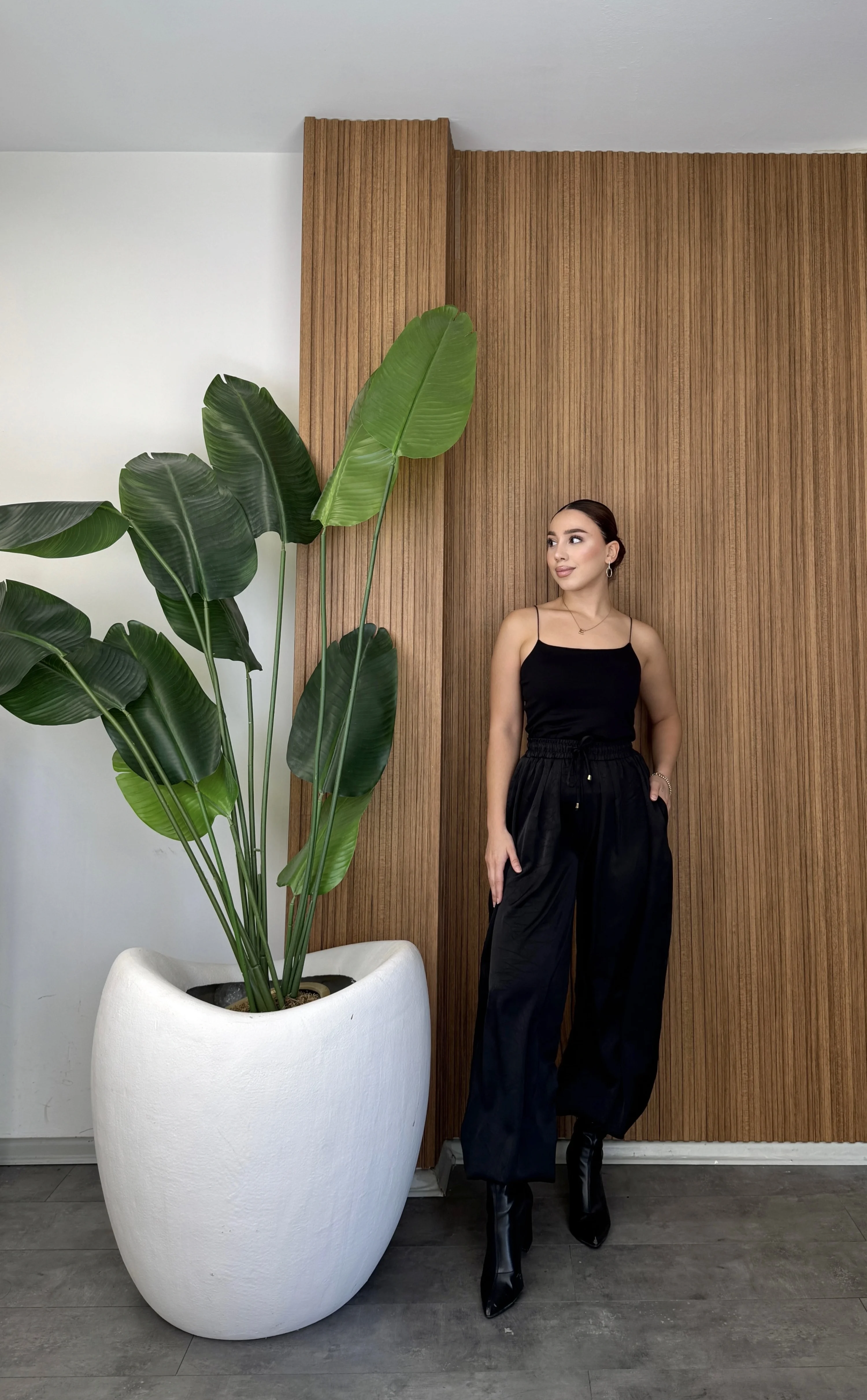 Saten Şalvar Pantolon