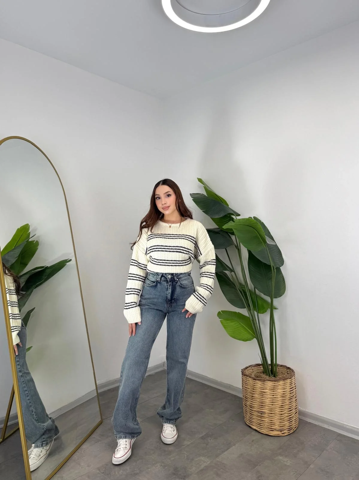 Straight Boru Paça Jean