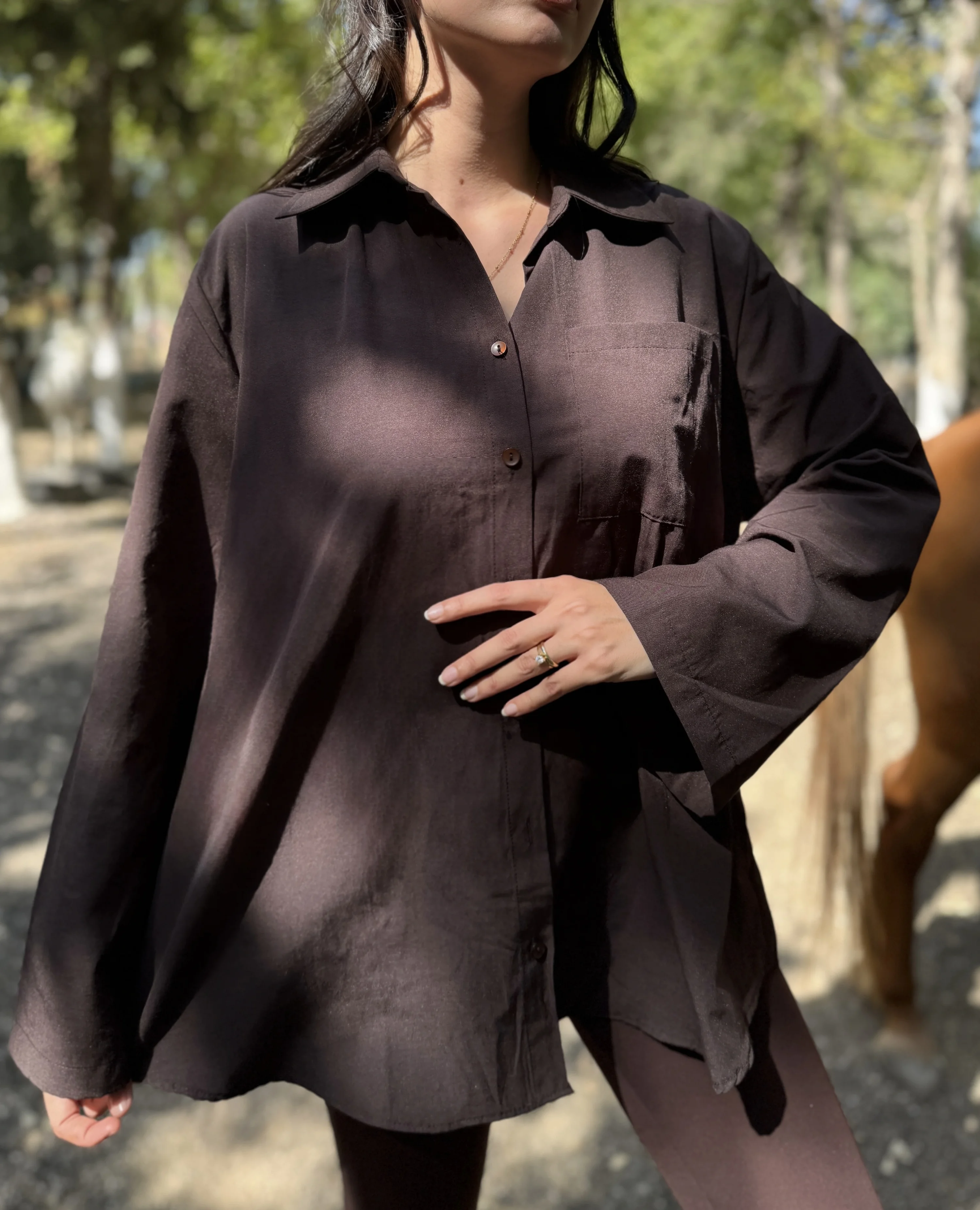 Volanlı Uzun Gömlek