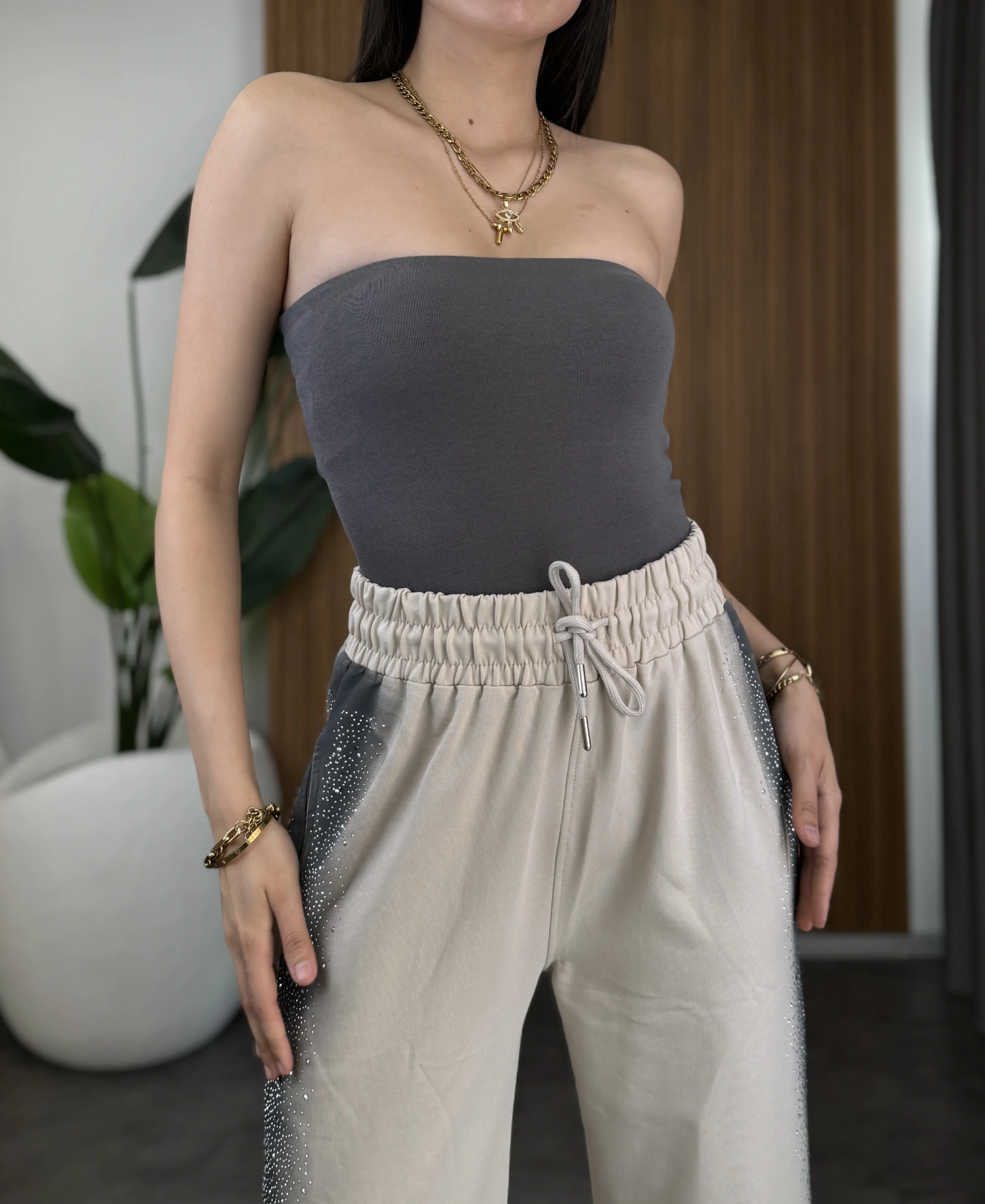 Taşlı Palazzo Eşofman