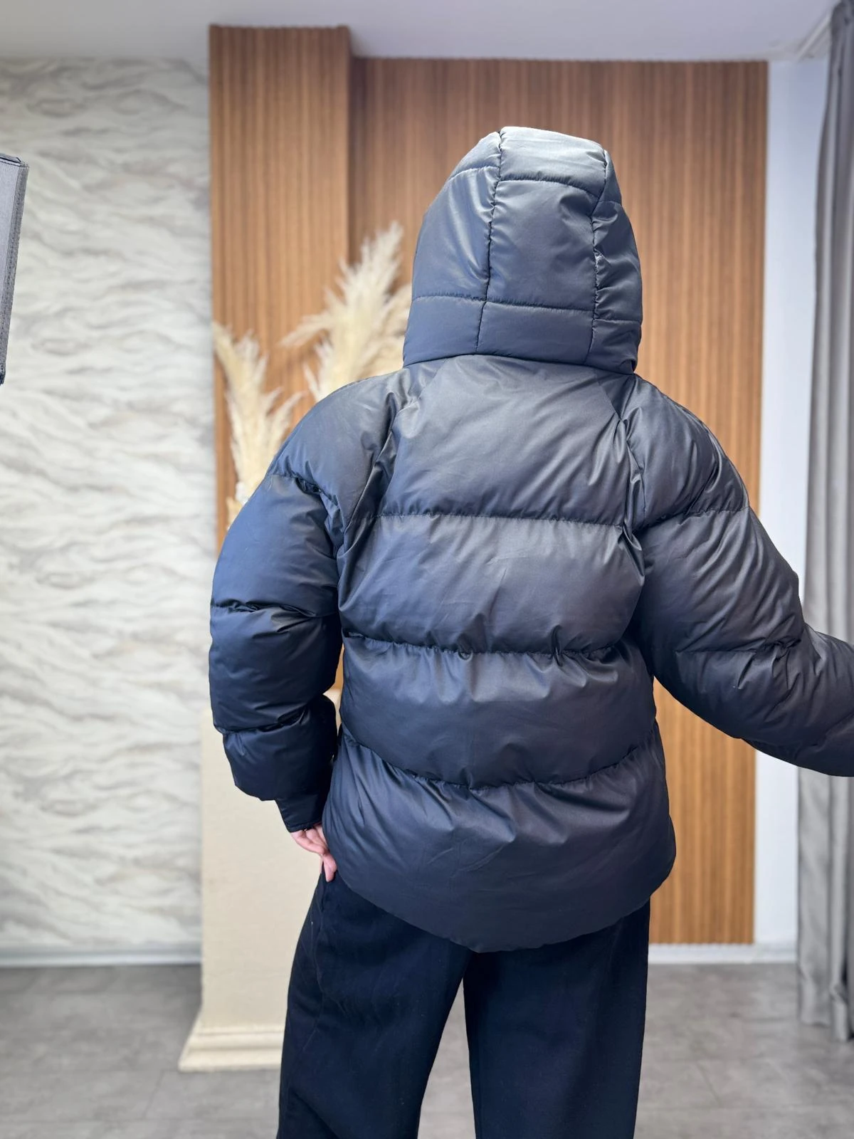 Astronot Kapüşonlu Şişme Mont