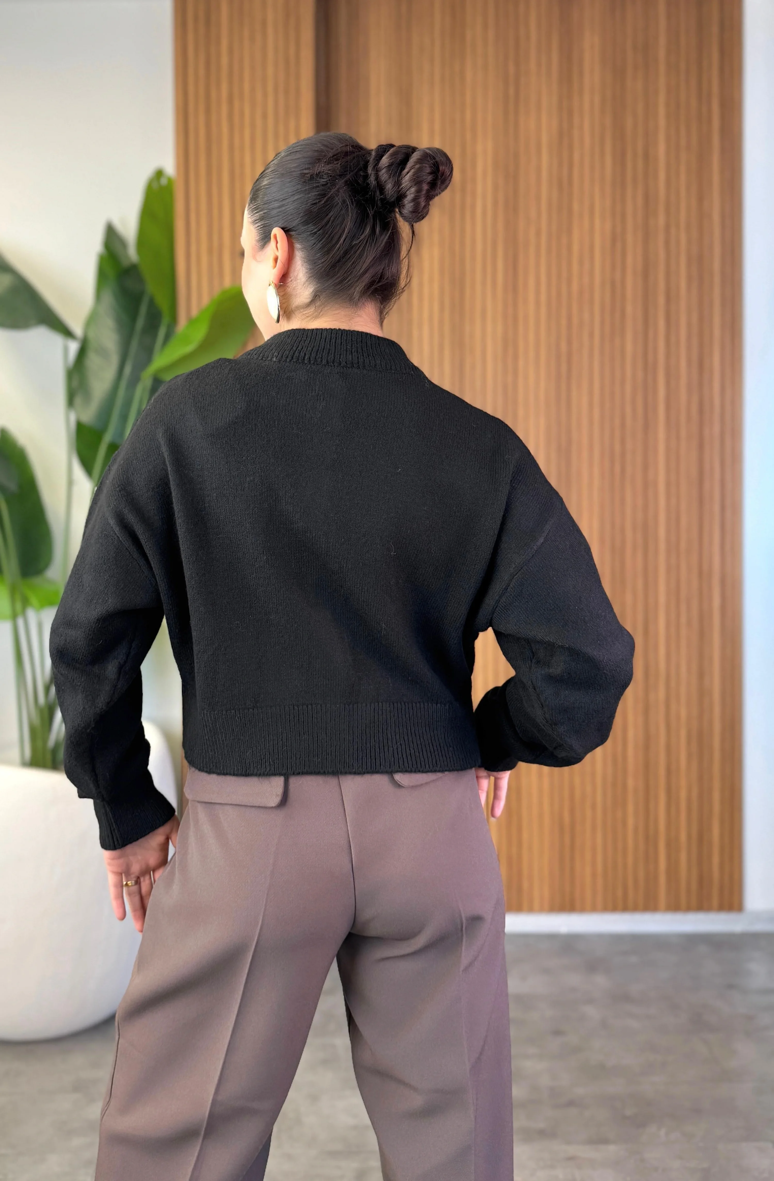 Bisiklet Yaka Hırka