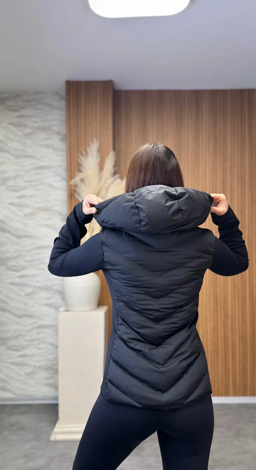 Kapüşonlu Rich Şişme Mont