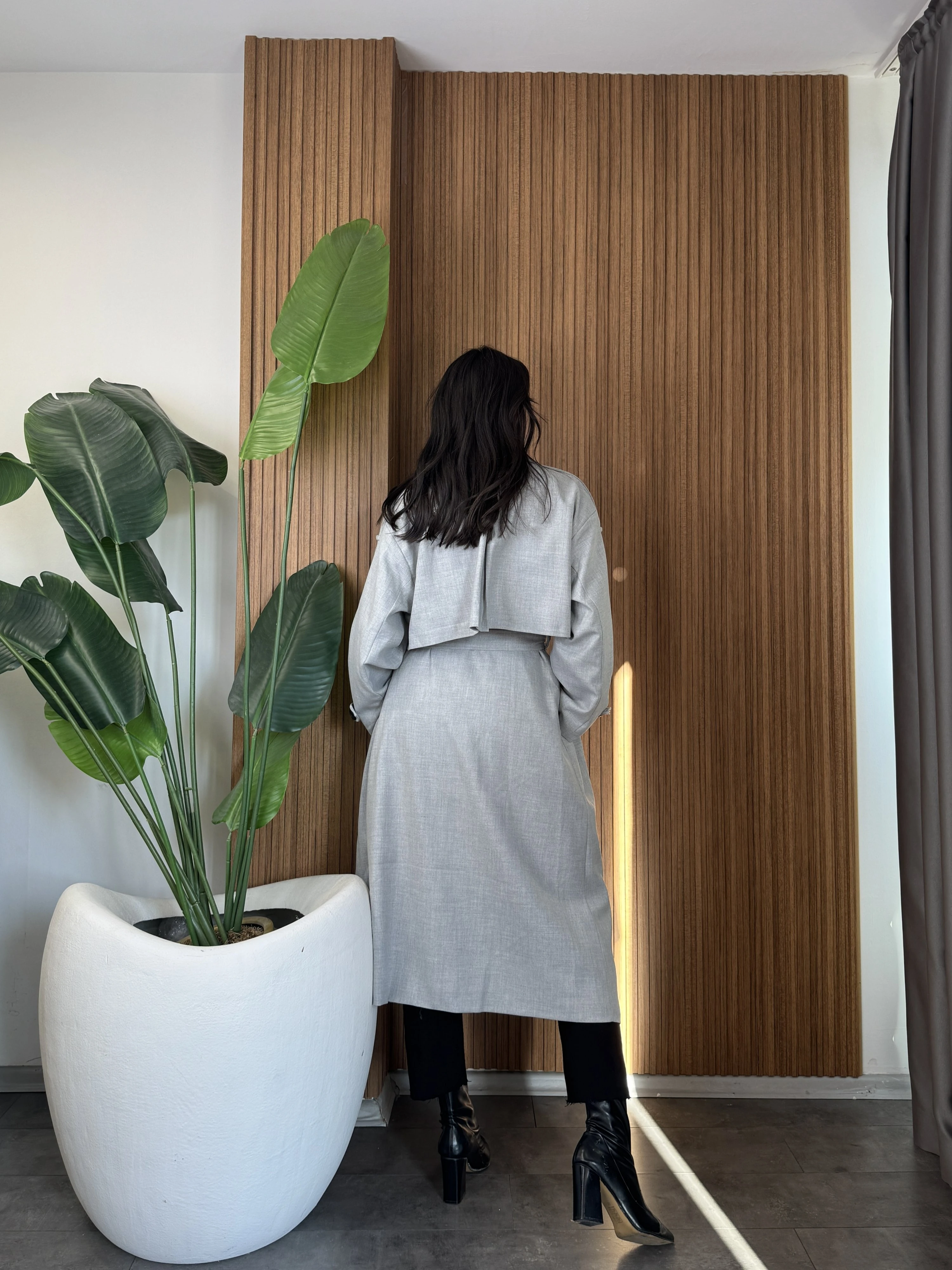 Rüzgarlıklı Uzun Trenç