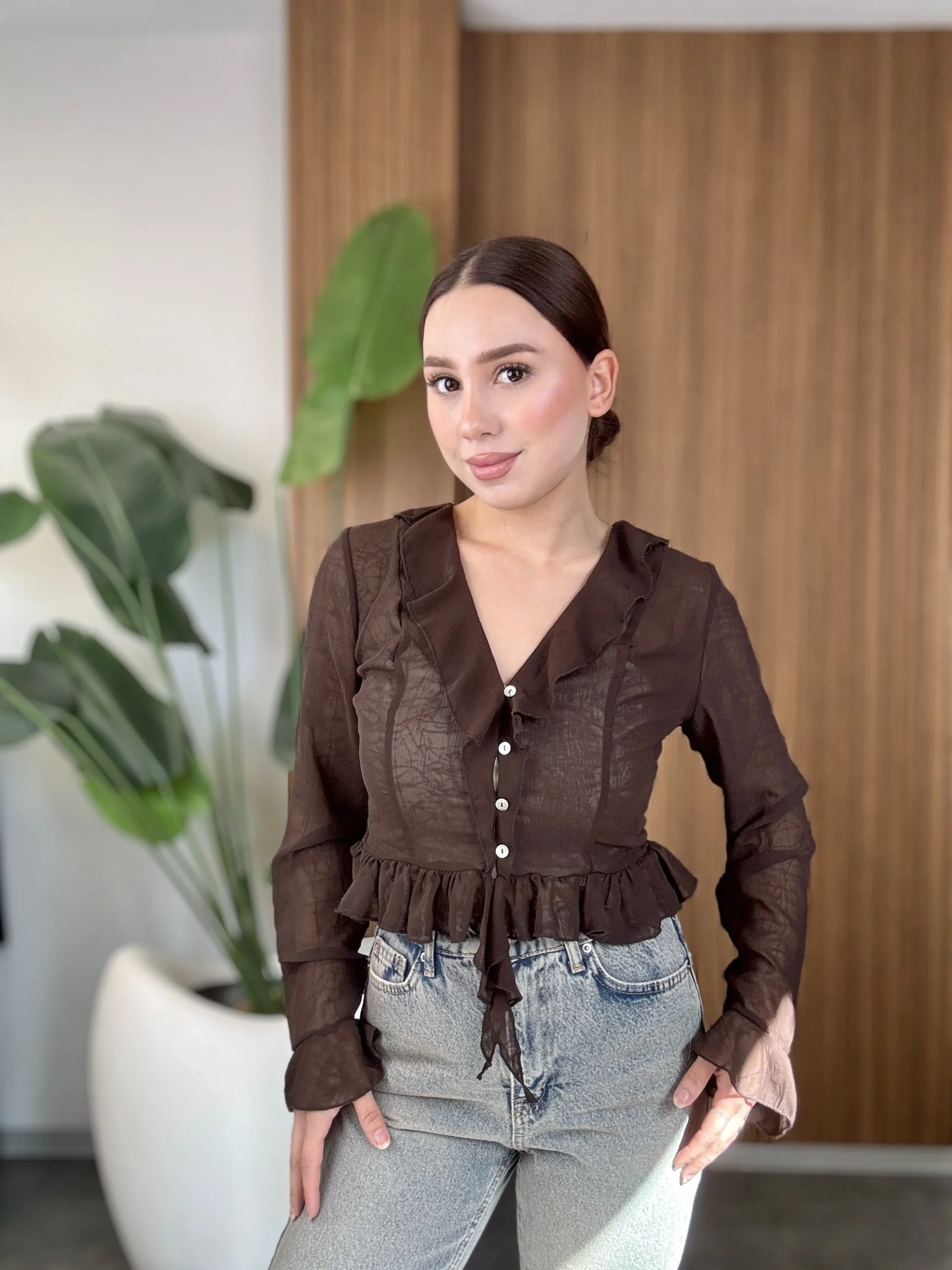 Fırfır Detaylı Bluz