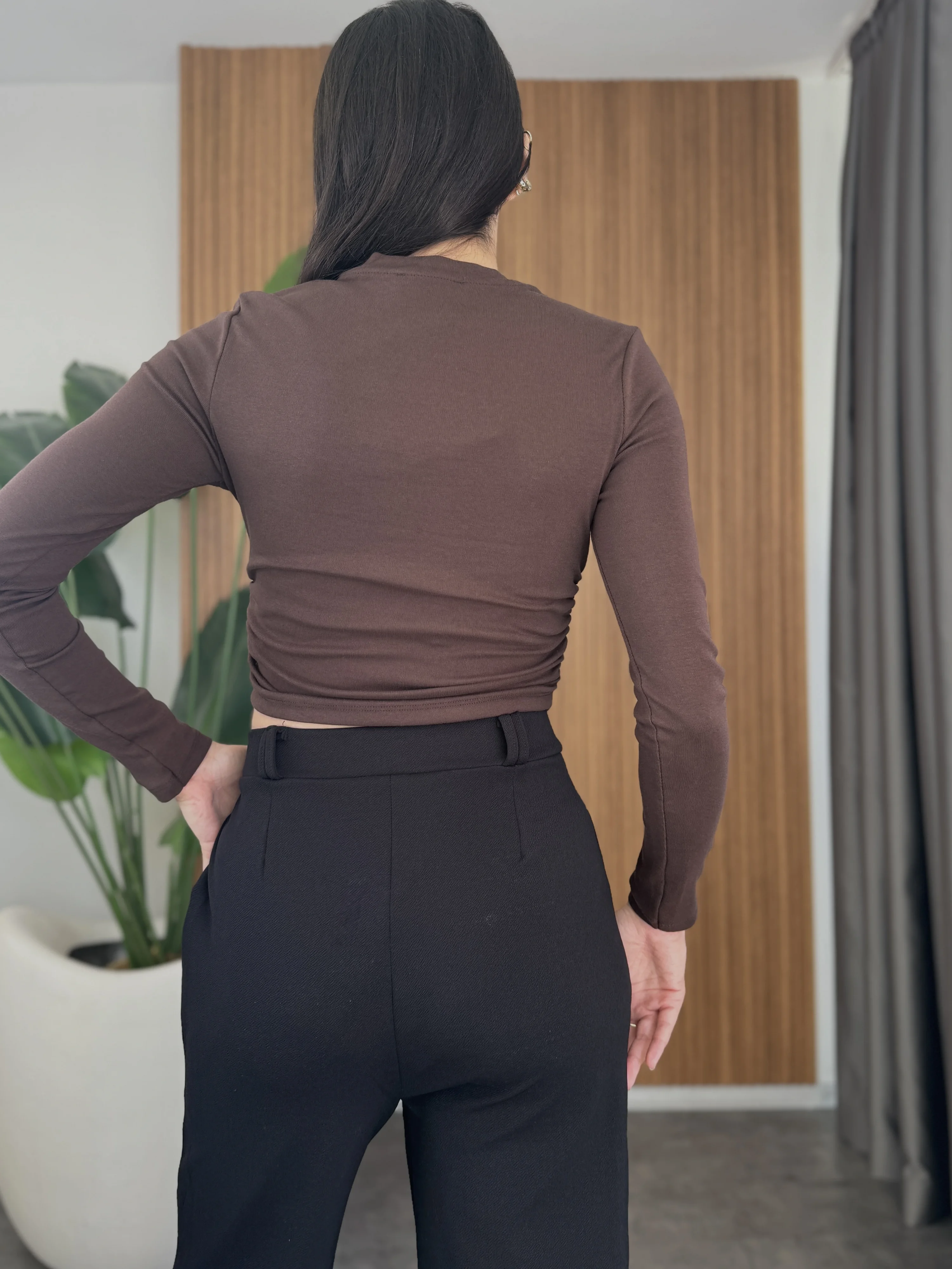 Yanı Büzgülü Body