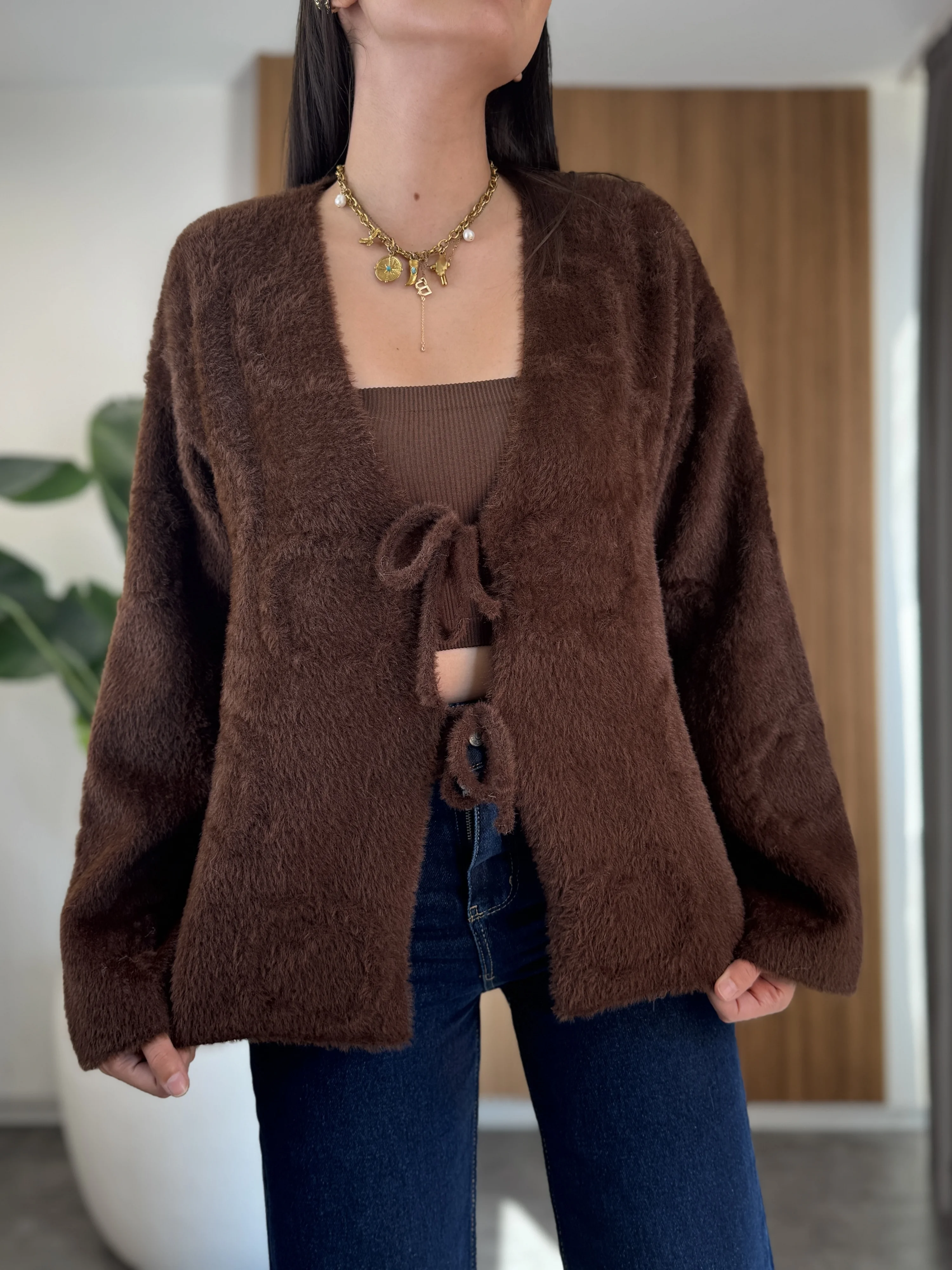 Bağlamalı Yumoş Hırka