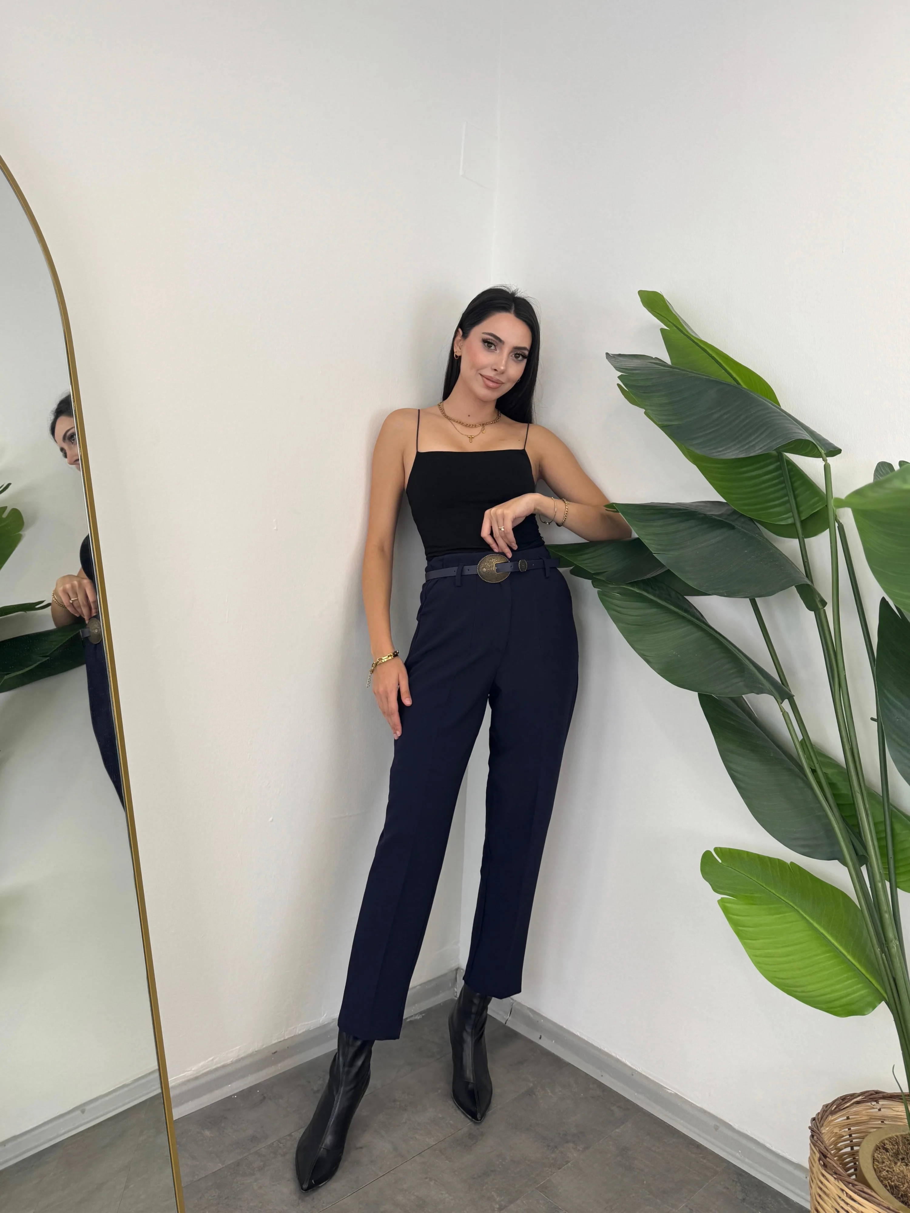 Kemerli Atlas Pantolon