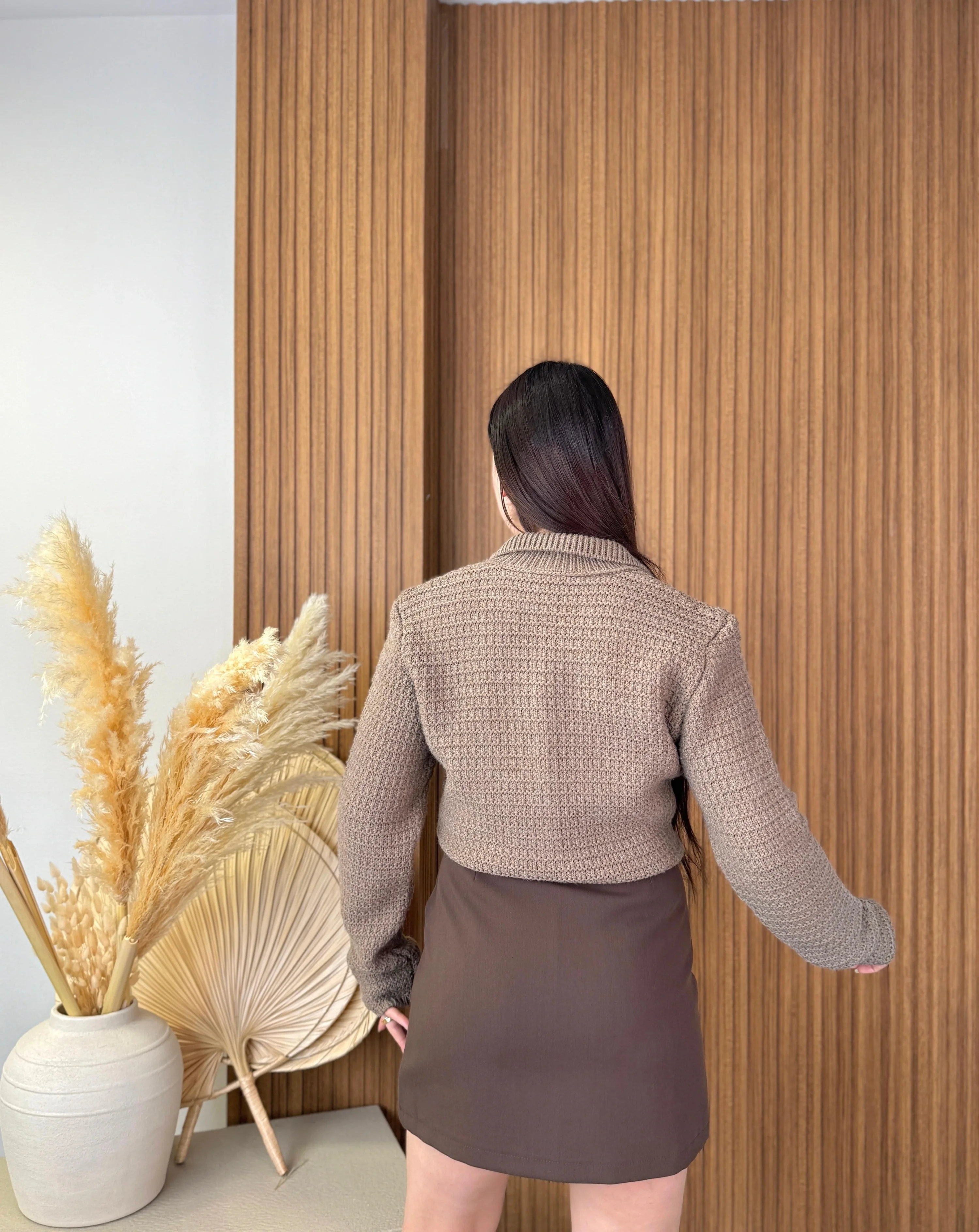 Ön Yırtmaçlı Şort Etek