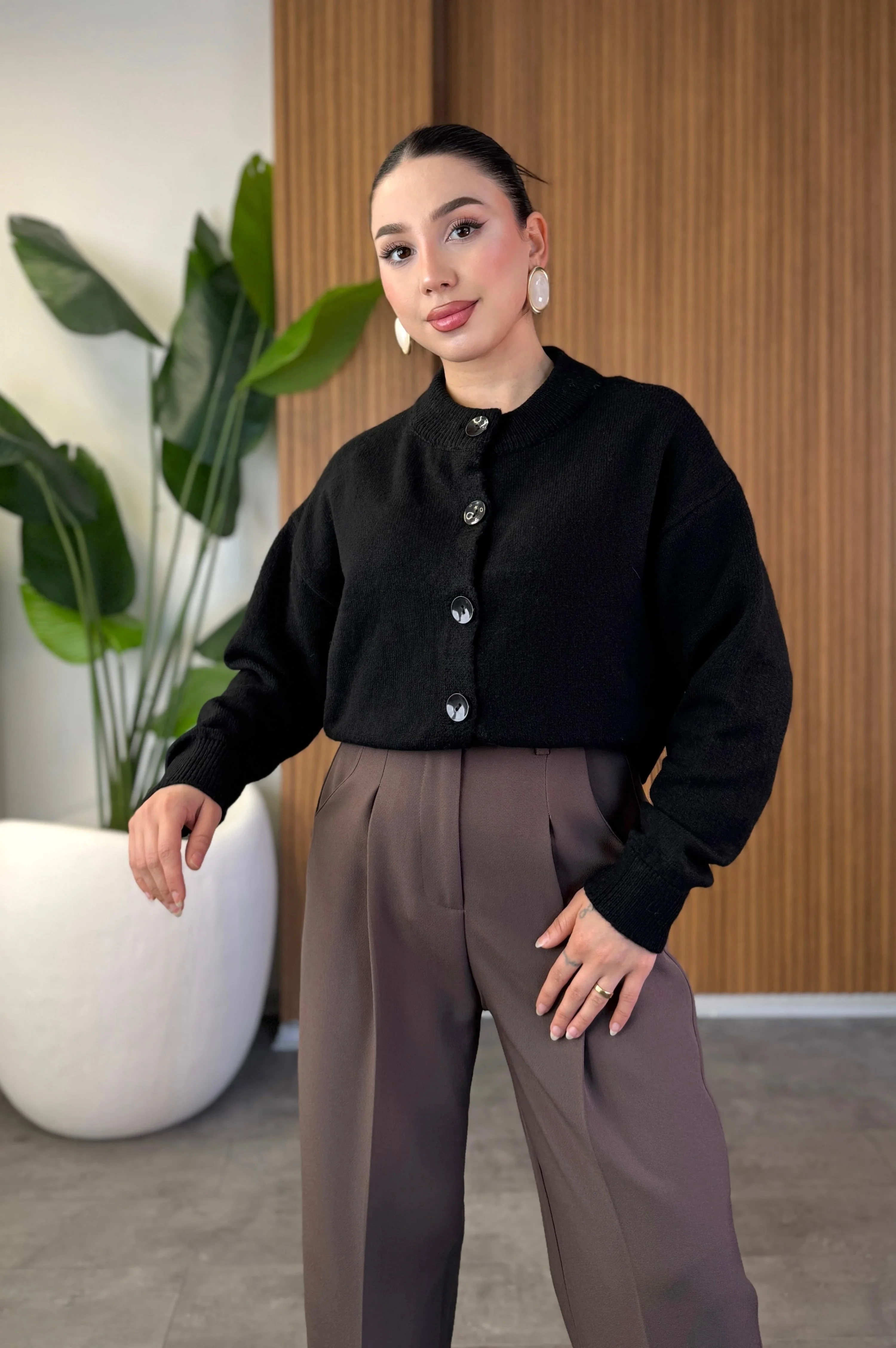 Bisiklet Yaka Hırka