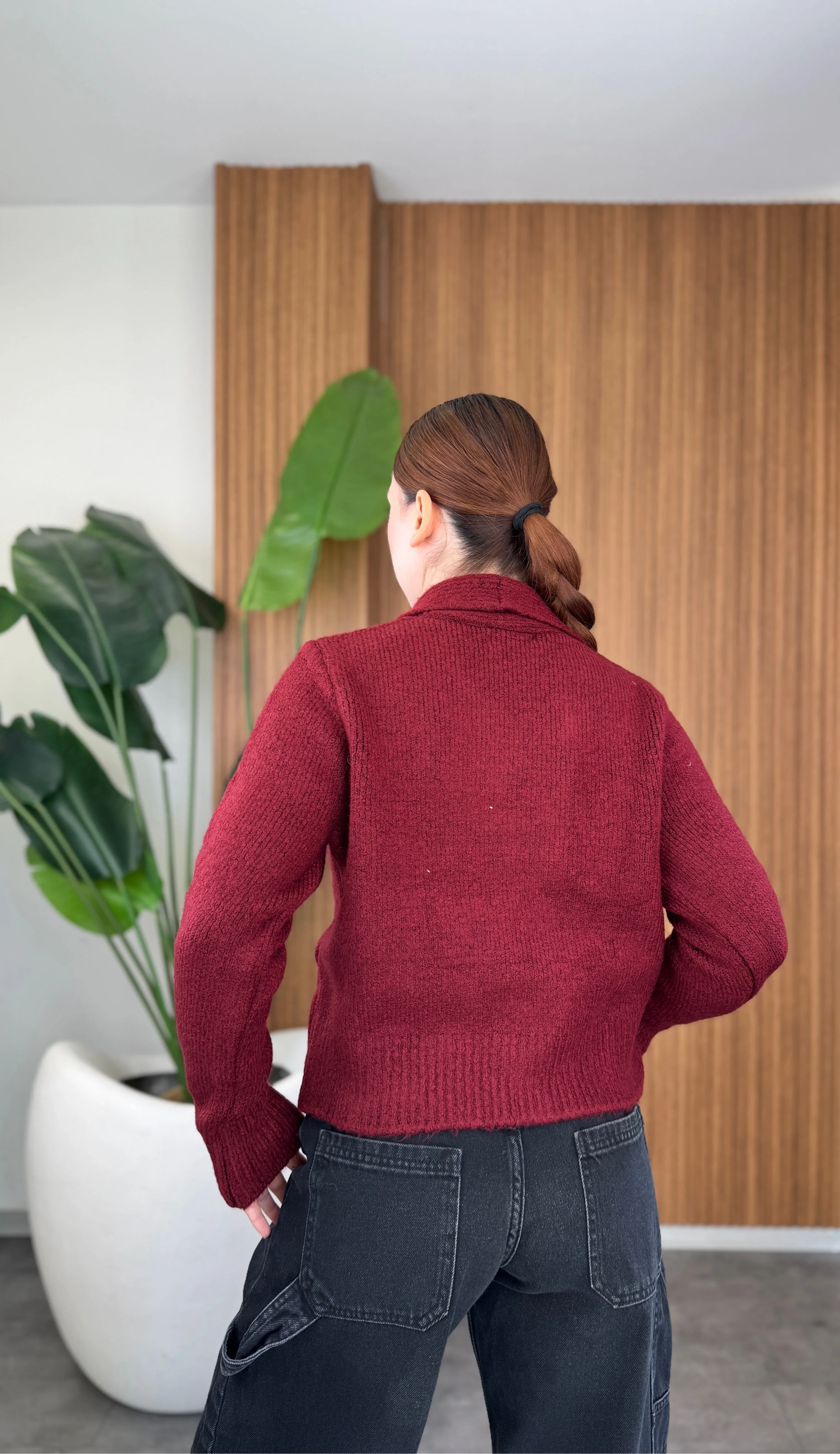 Düğme Detaylı Hırka