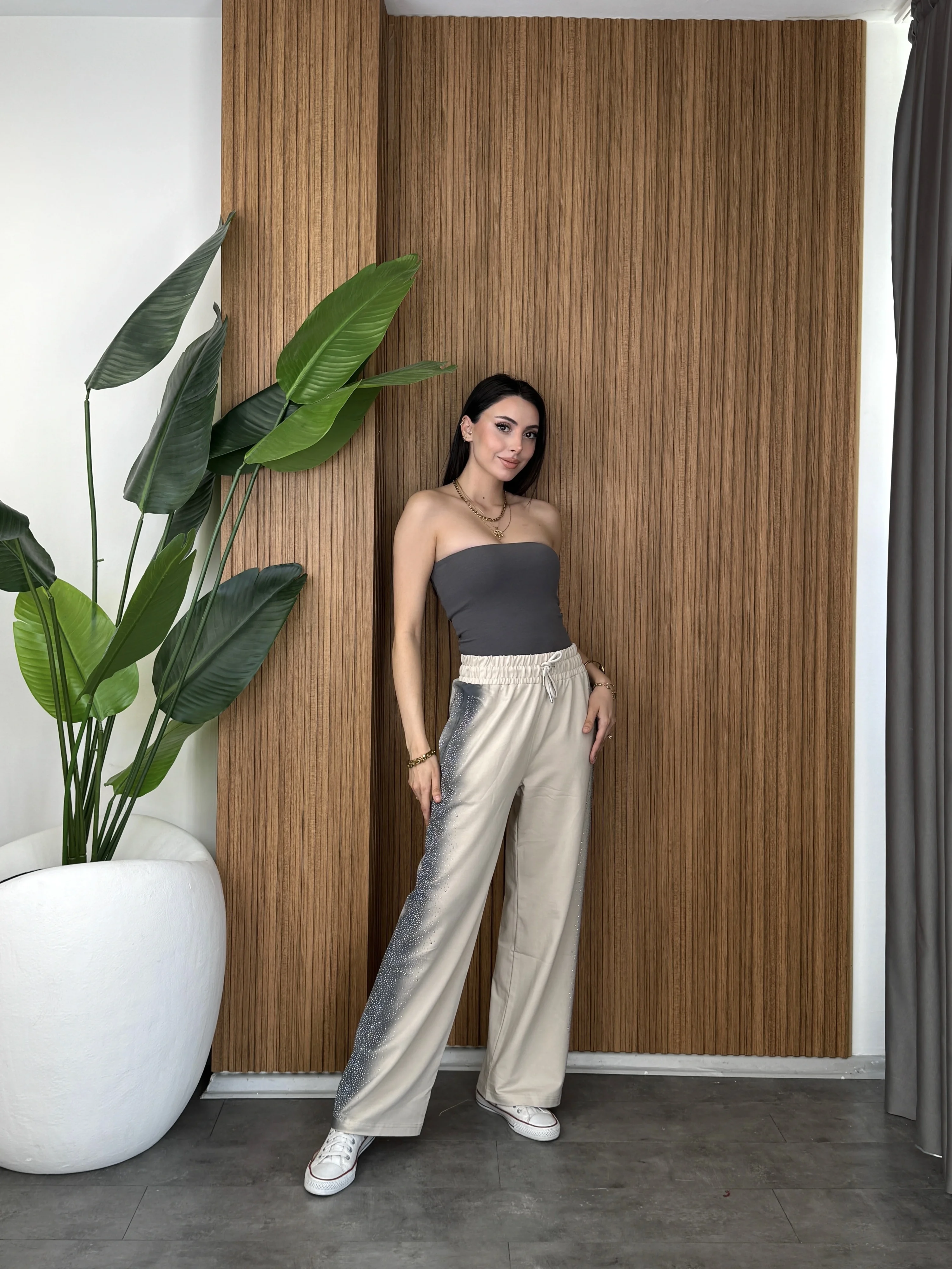 Taşlı Palazzo Eşofman