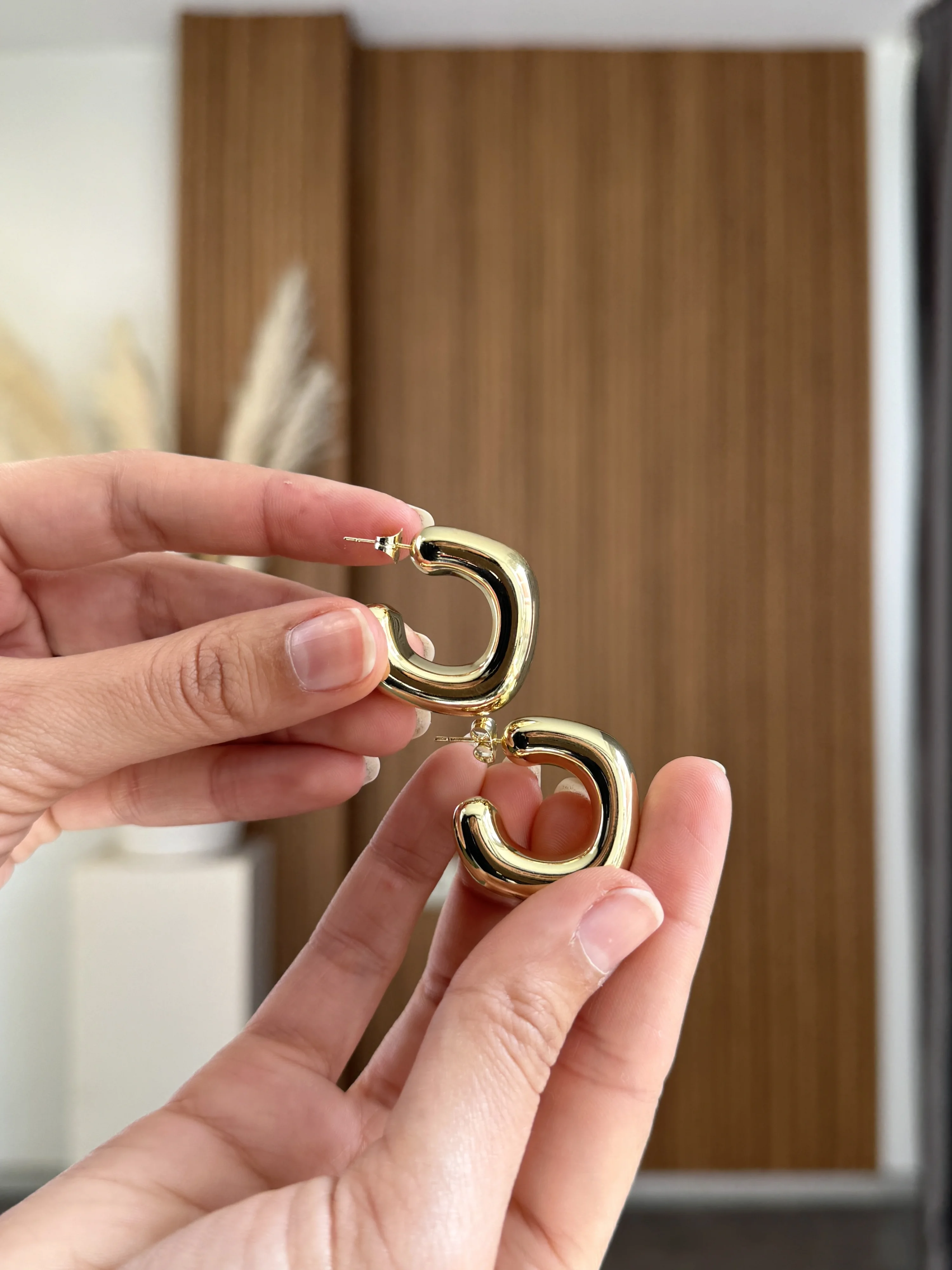 İri Gold Halka Küpe