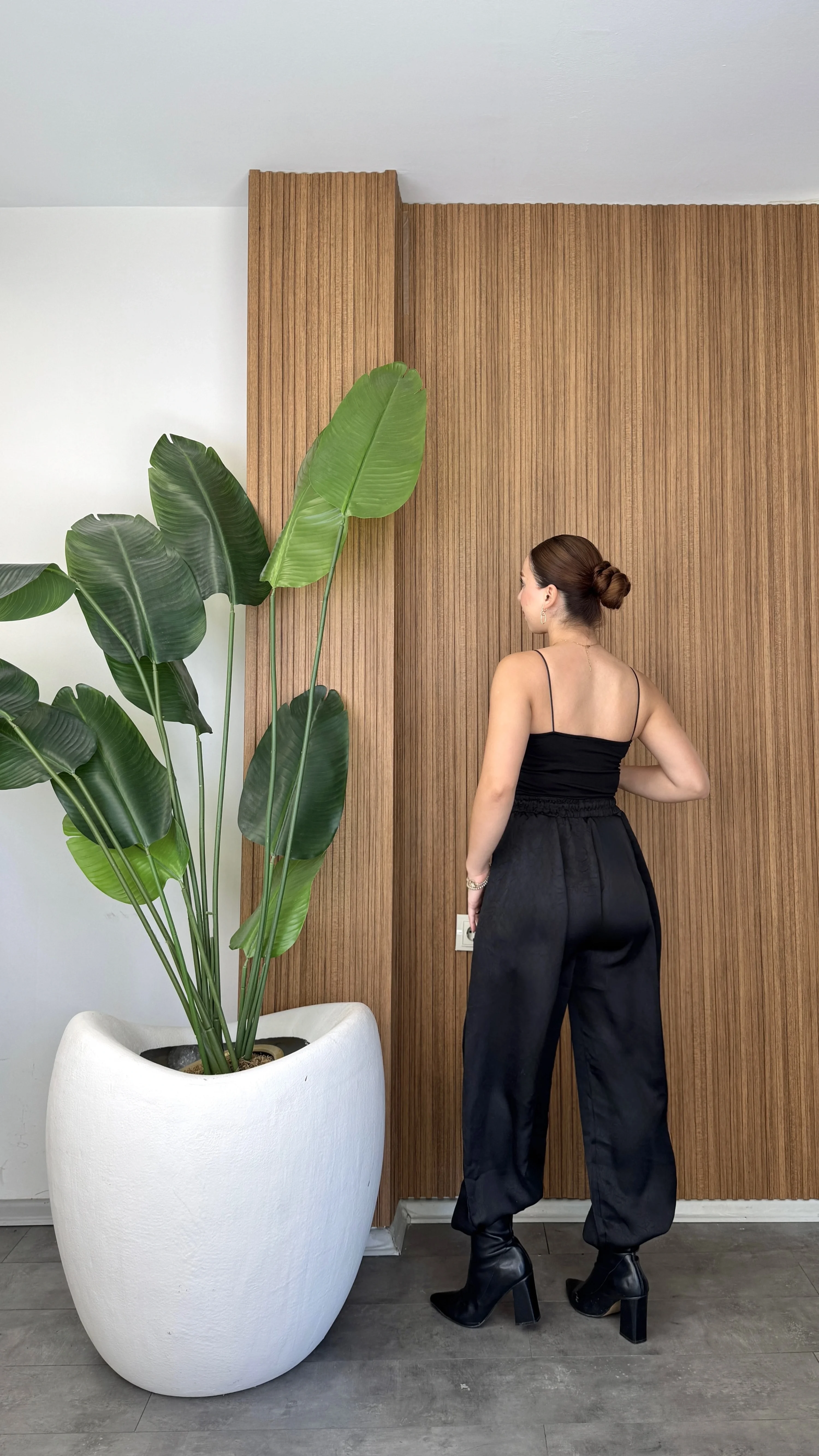 Saten Şalvar Pantolon